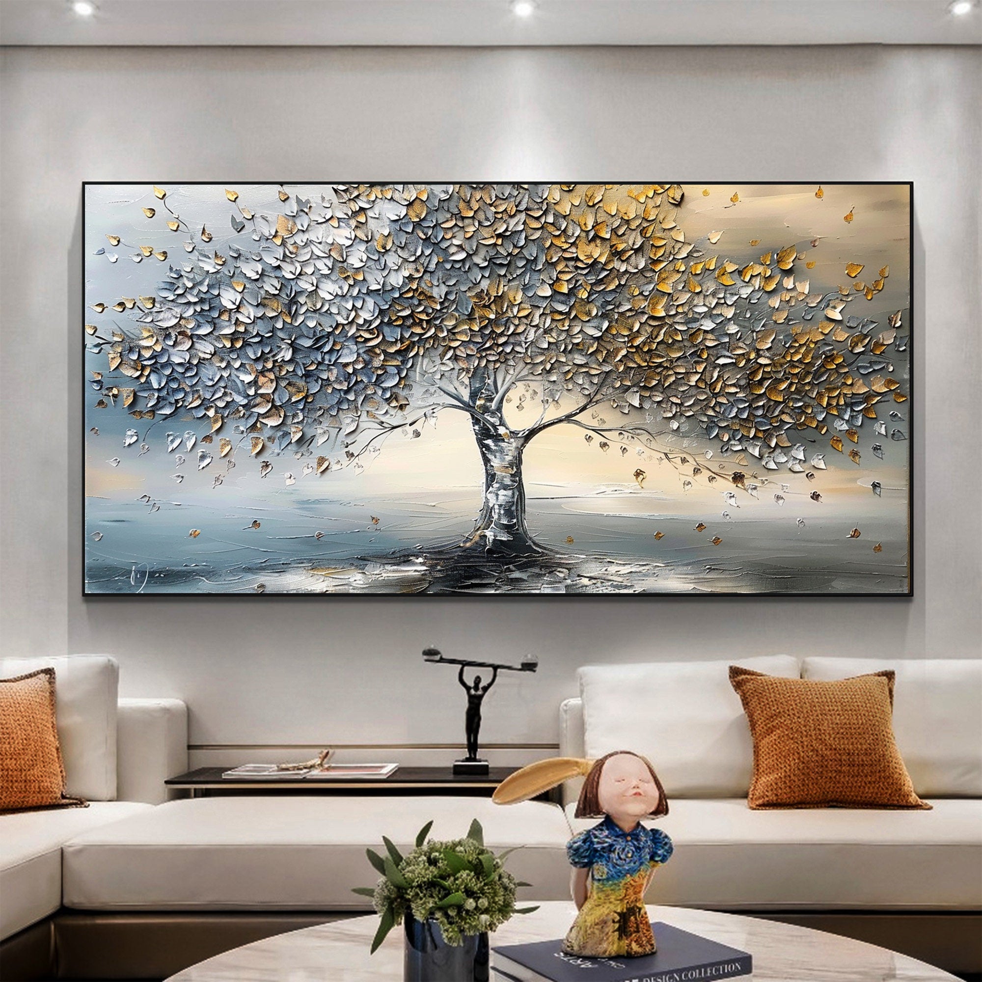Colorful Tree Abstract Canvas Art for Modern Interiors #CAP 026