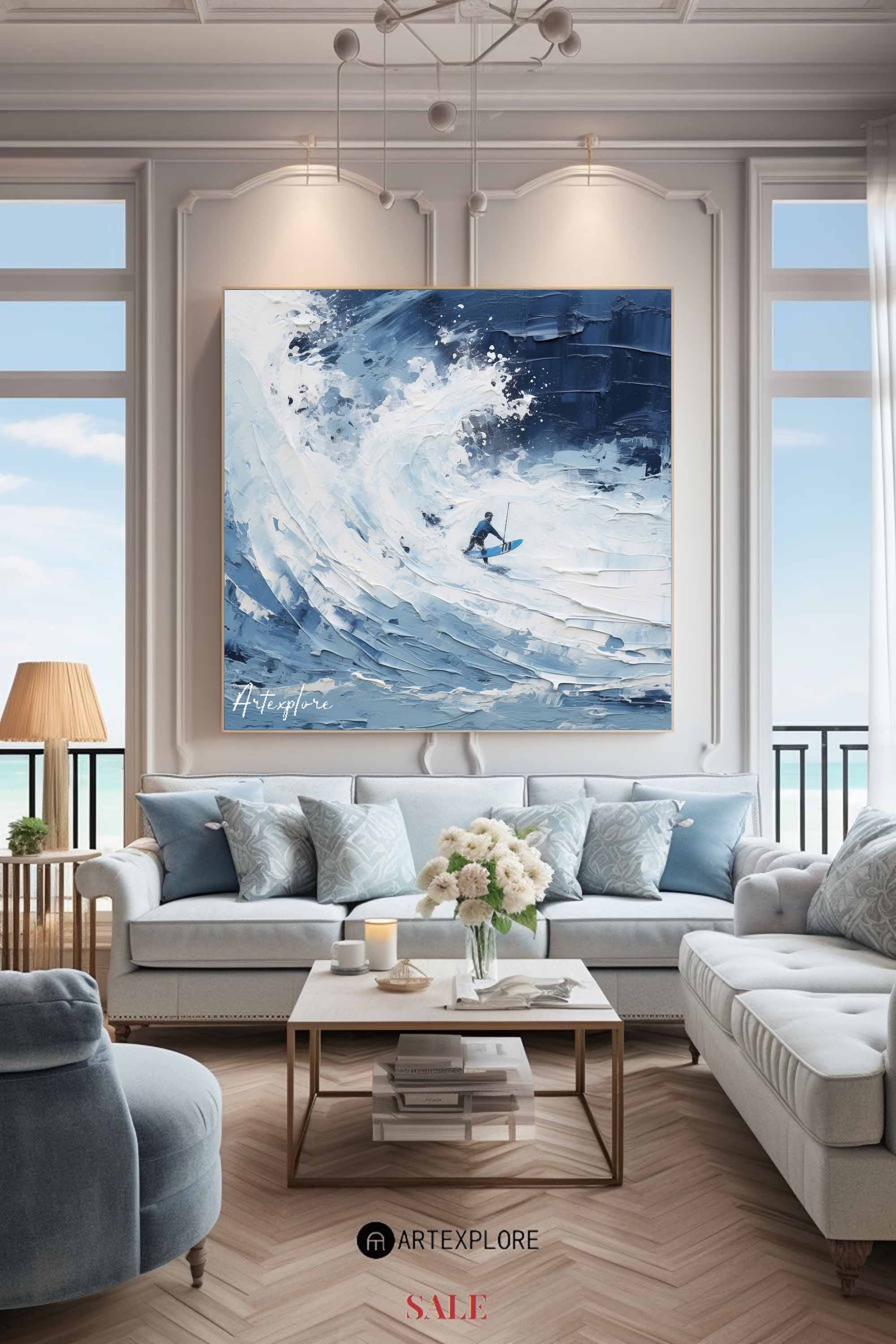 Abstract Surf Art Painting #ABSS31