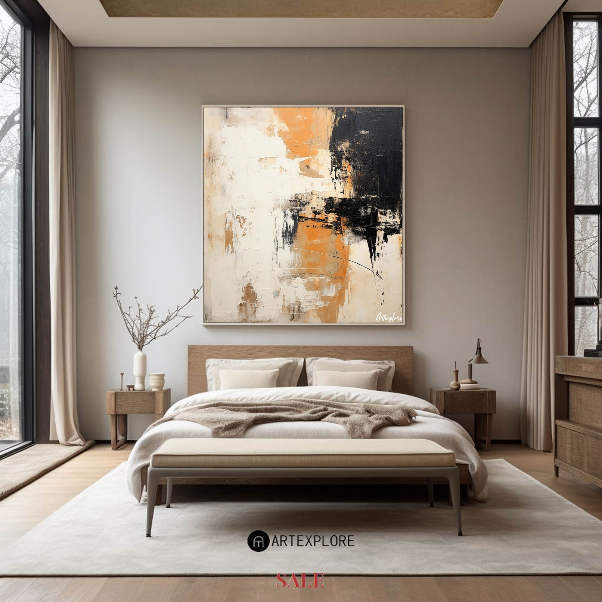 Modern Abstract Painting #ABAS142