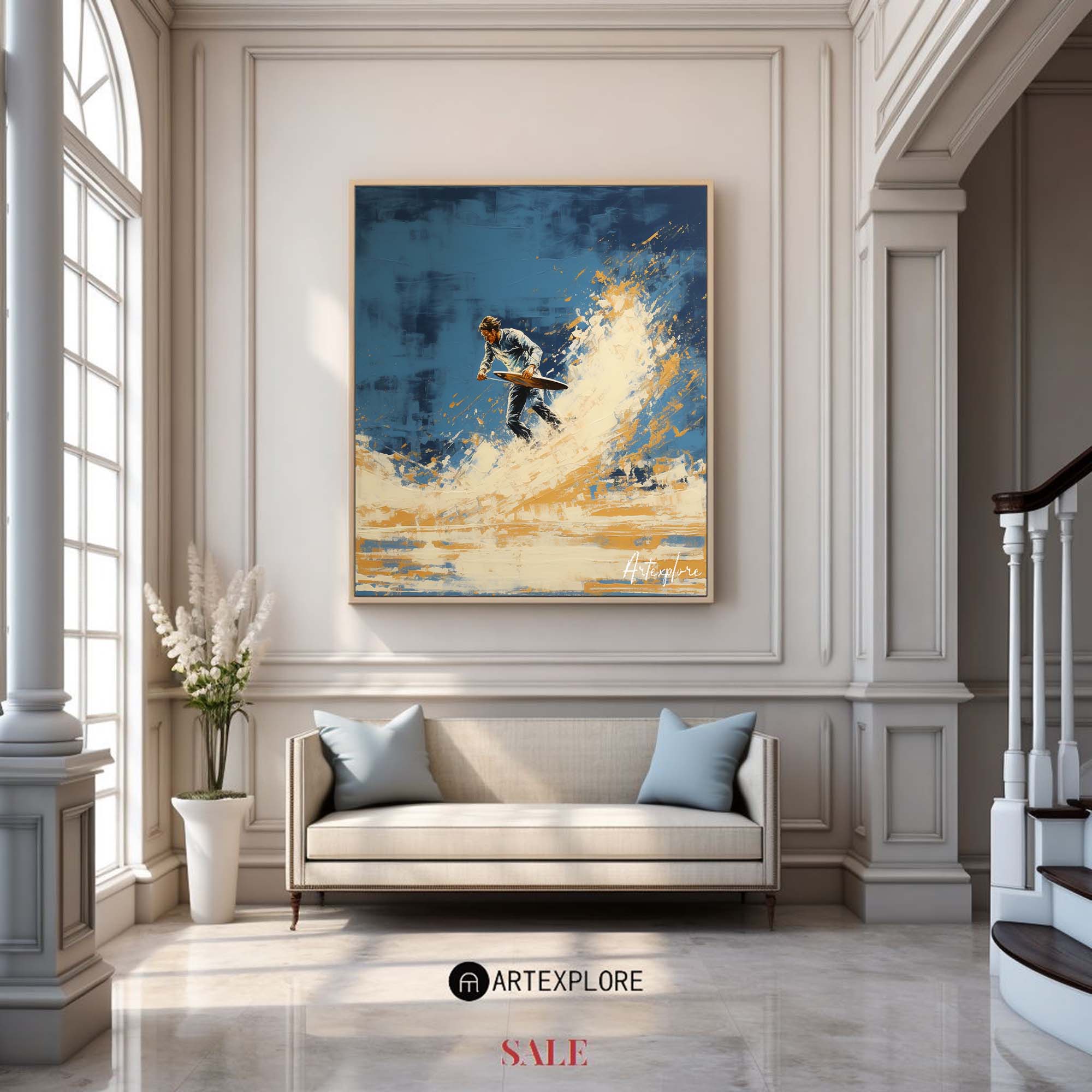 Abstract Surf Art Painting #ABSS27