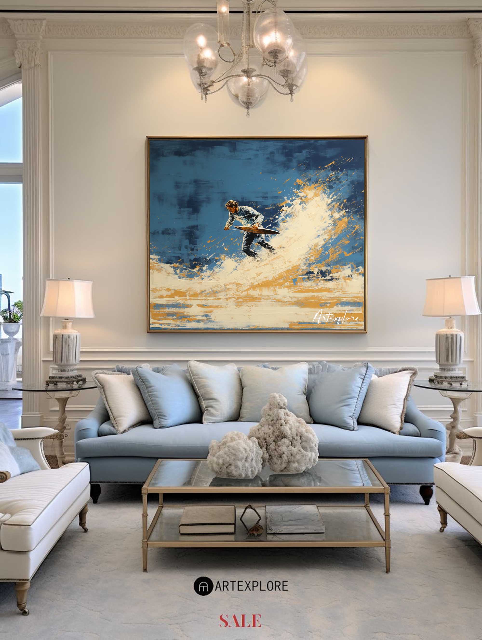 Abstract Surf Art Painting #ABSS27
