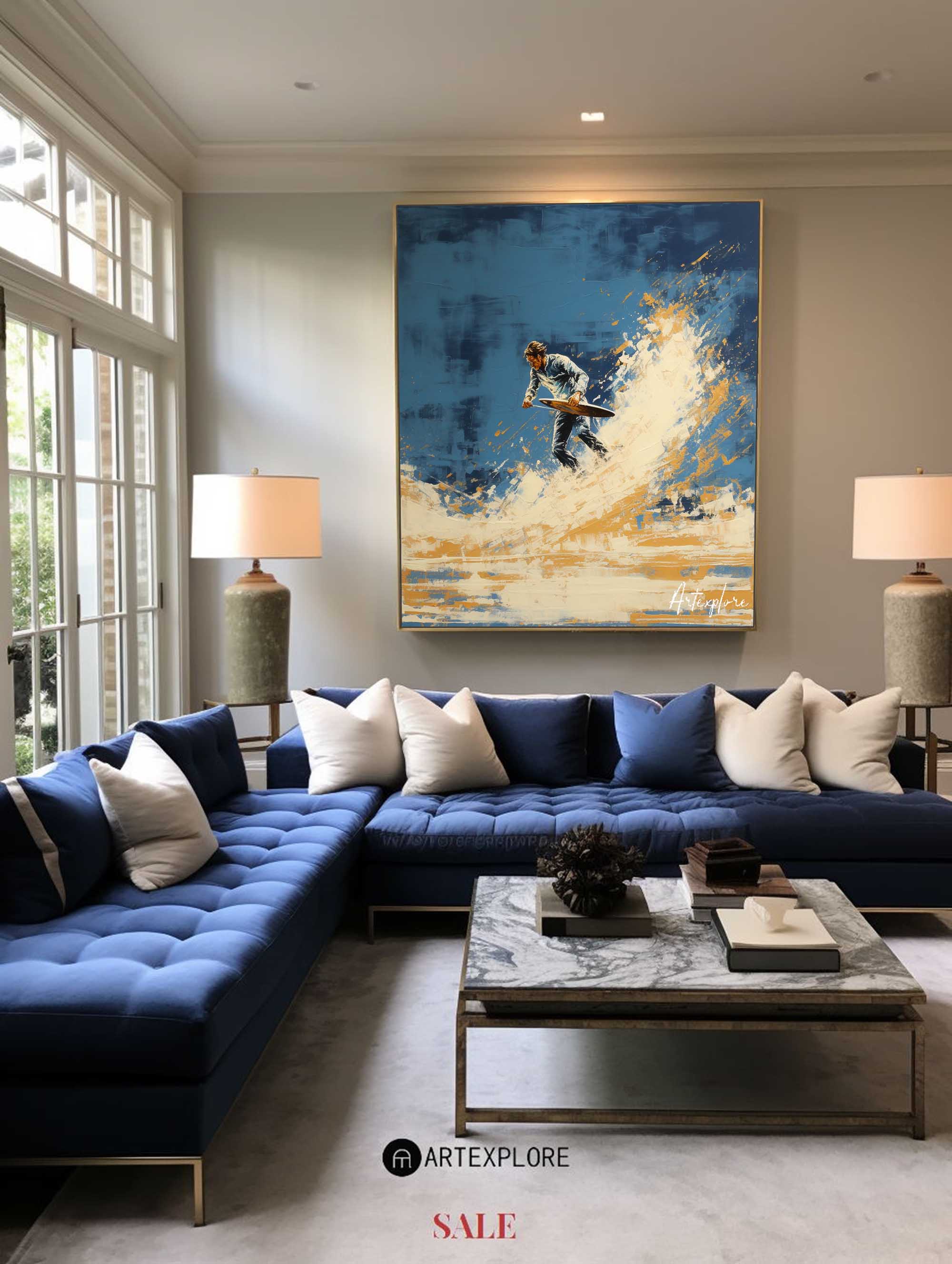 Abstract Surf Art Painting #ABSS27