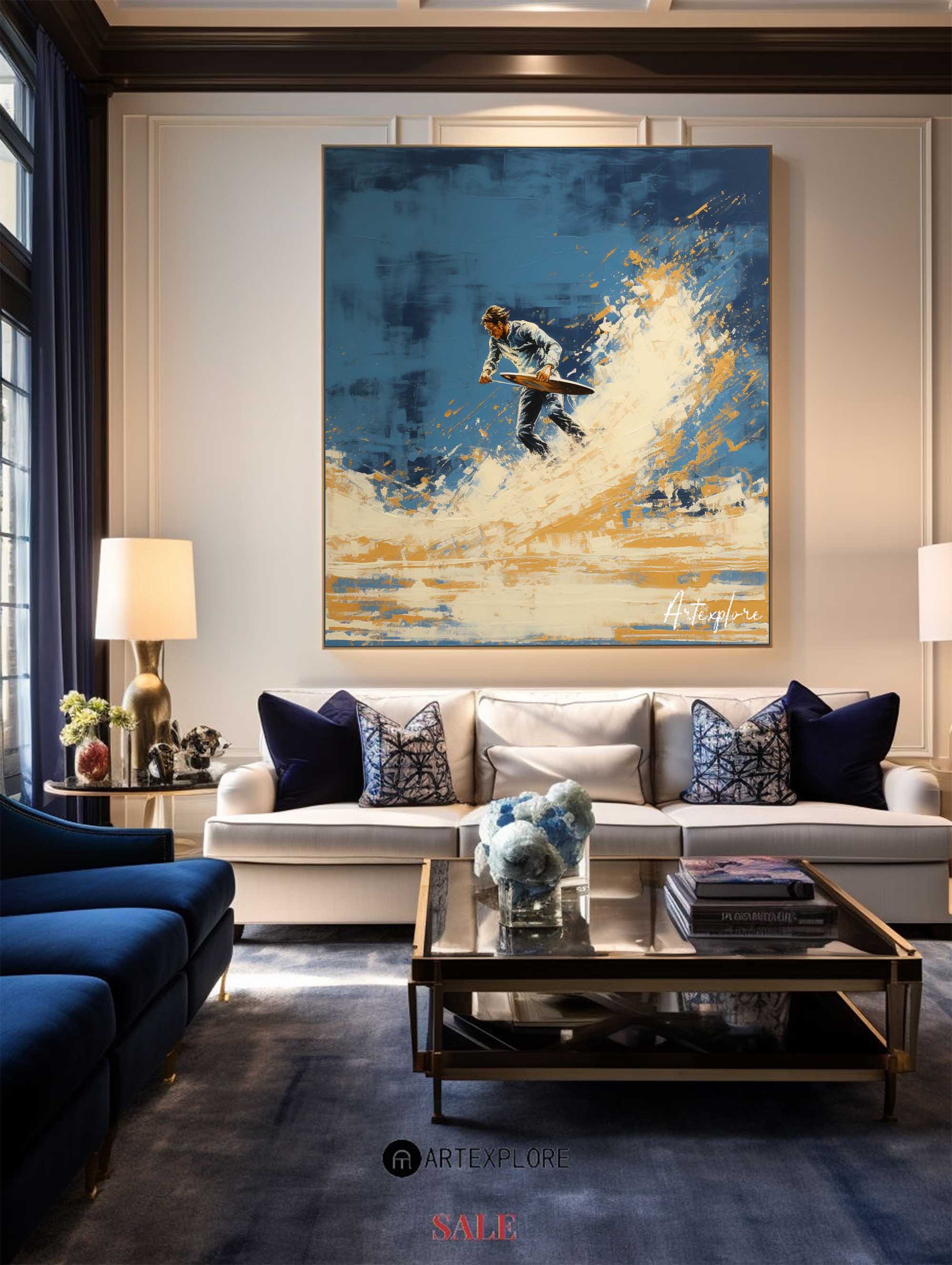 Abstract Surf Art Painting #ABSS27