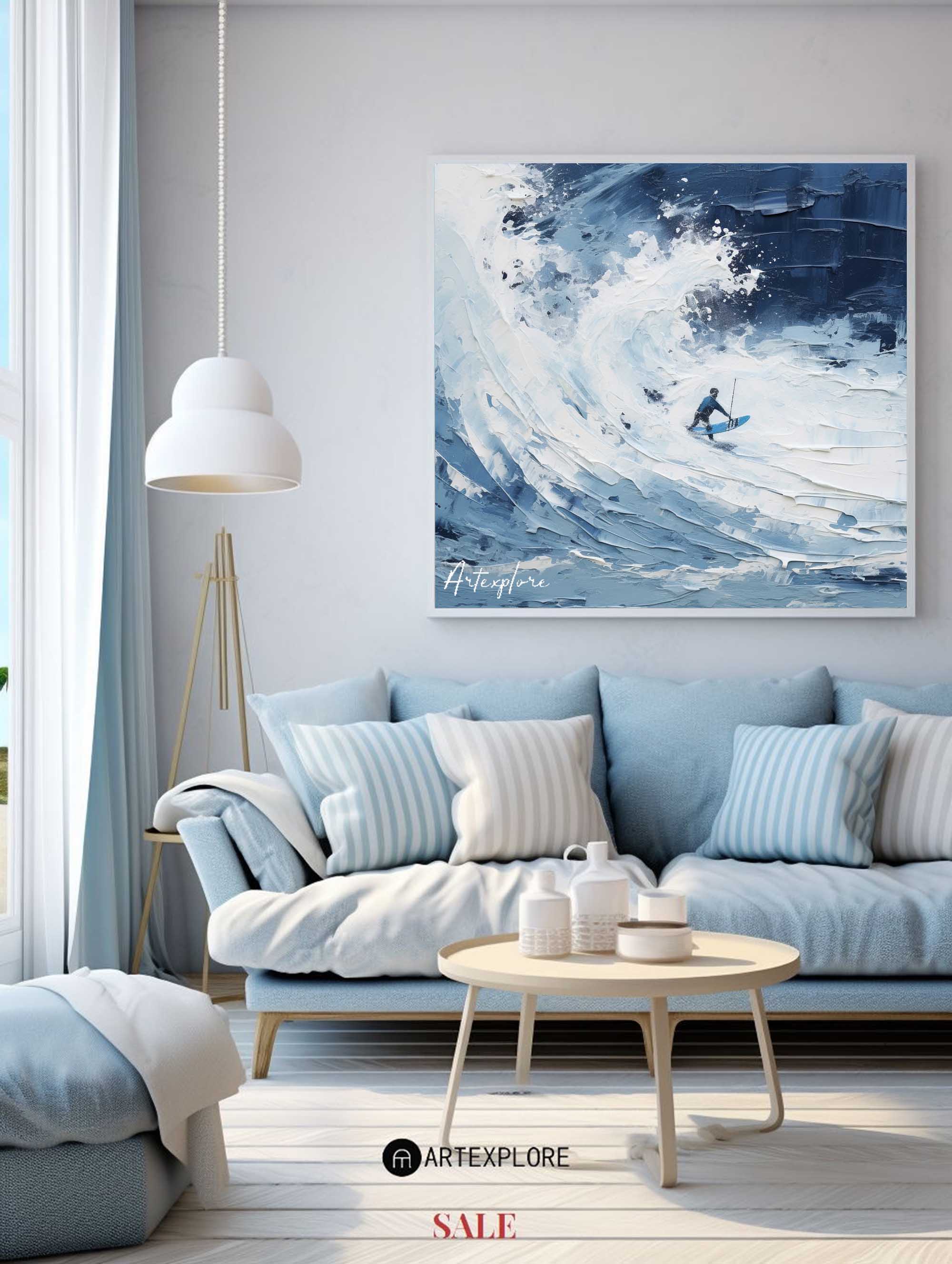 Abstract Surf Art Painting #ABSS31