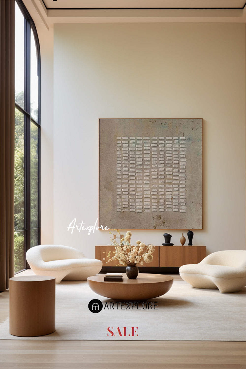 Wabi-sabi Minimalist Painting #ABAS106