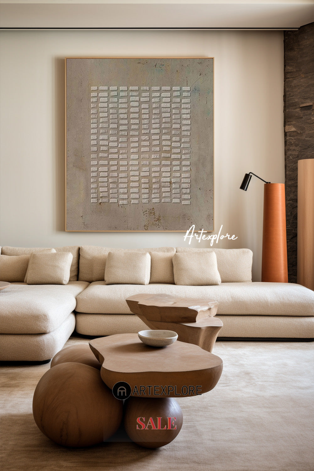 Wabi-sabi Minimalist Painting #ABAS106