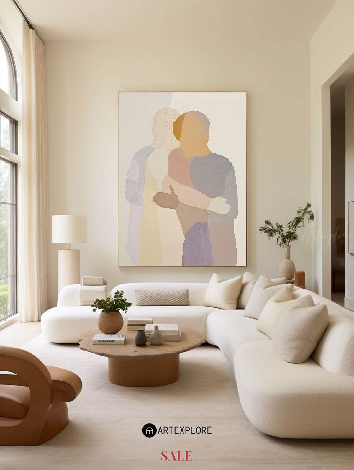 Modern Portrait Abstract Painting #ABAV466