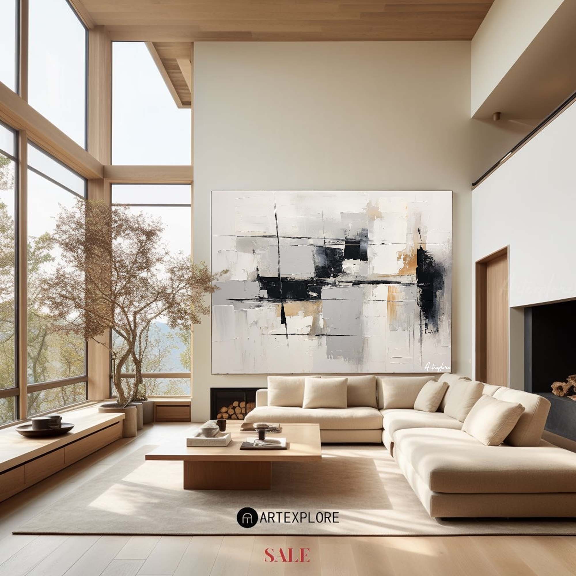 Modern Abstract Painting #ABAH141