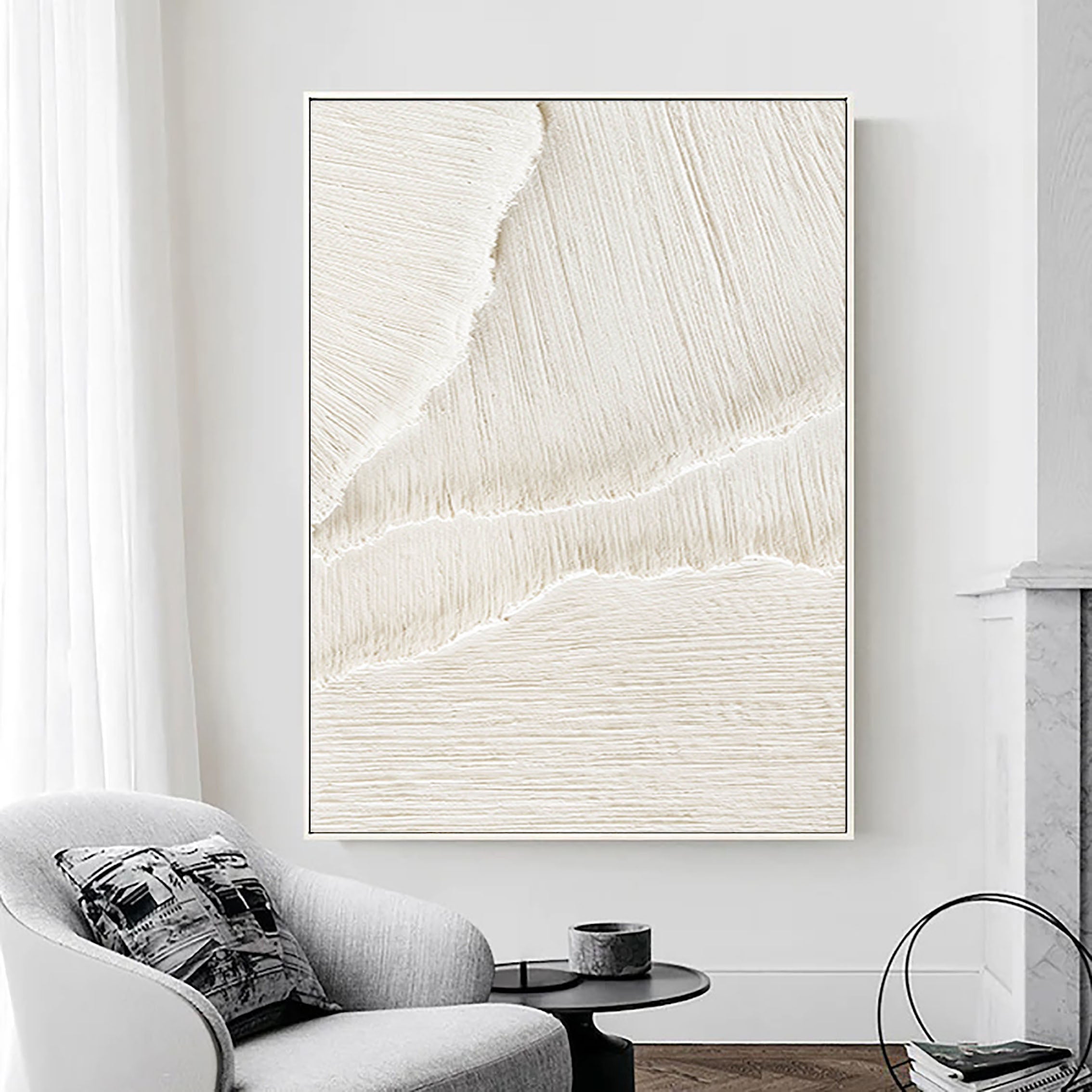 White Minimalist Painting #WM 013