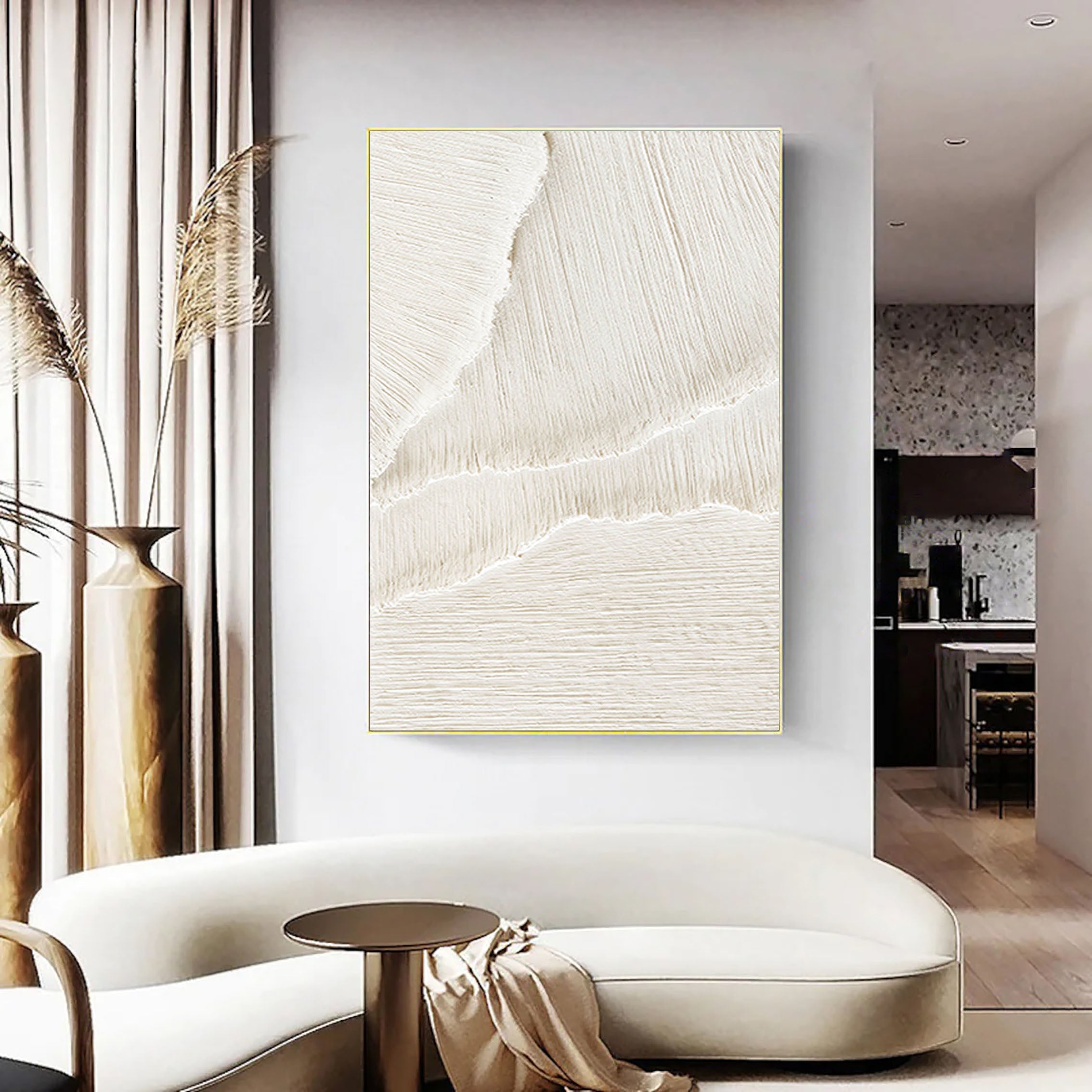 White Minimalist Painting #WM 013