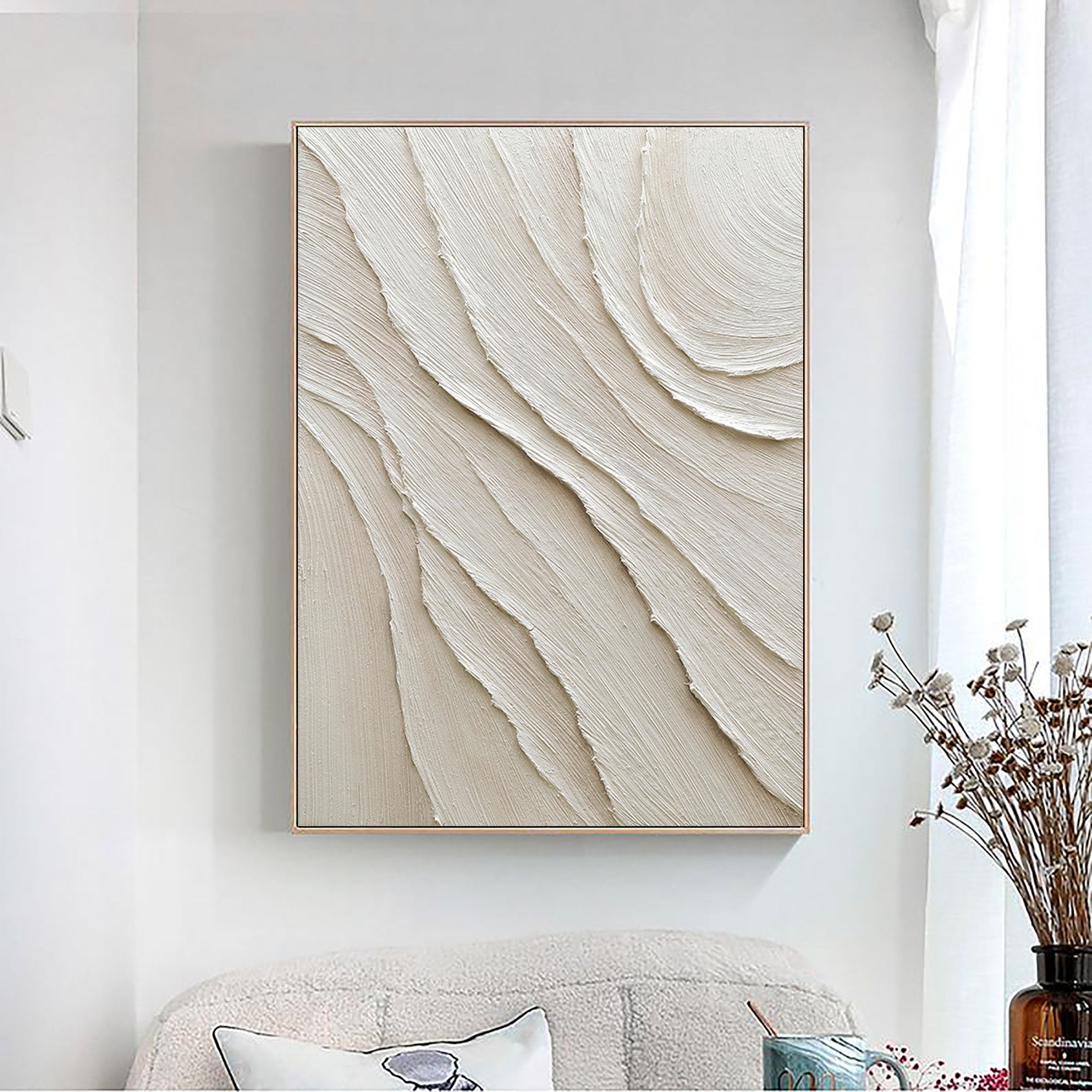 White Minimalist Painting #WM 014