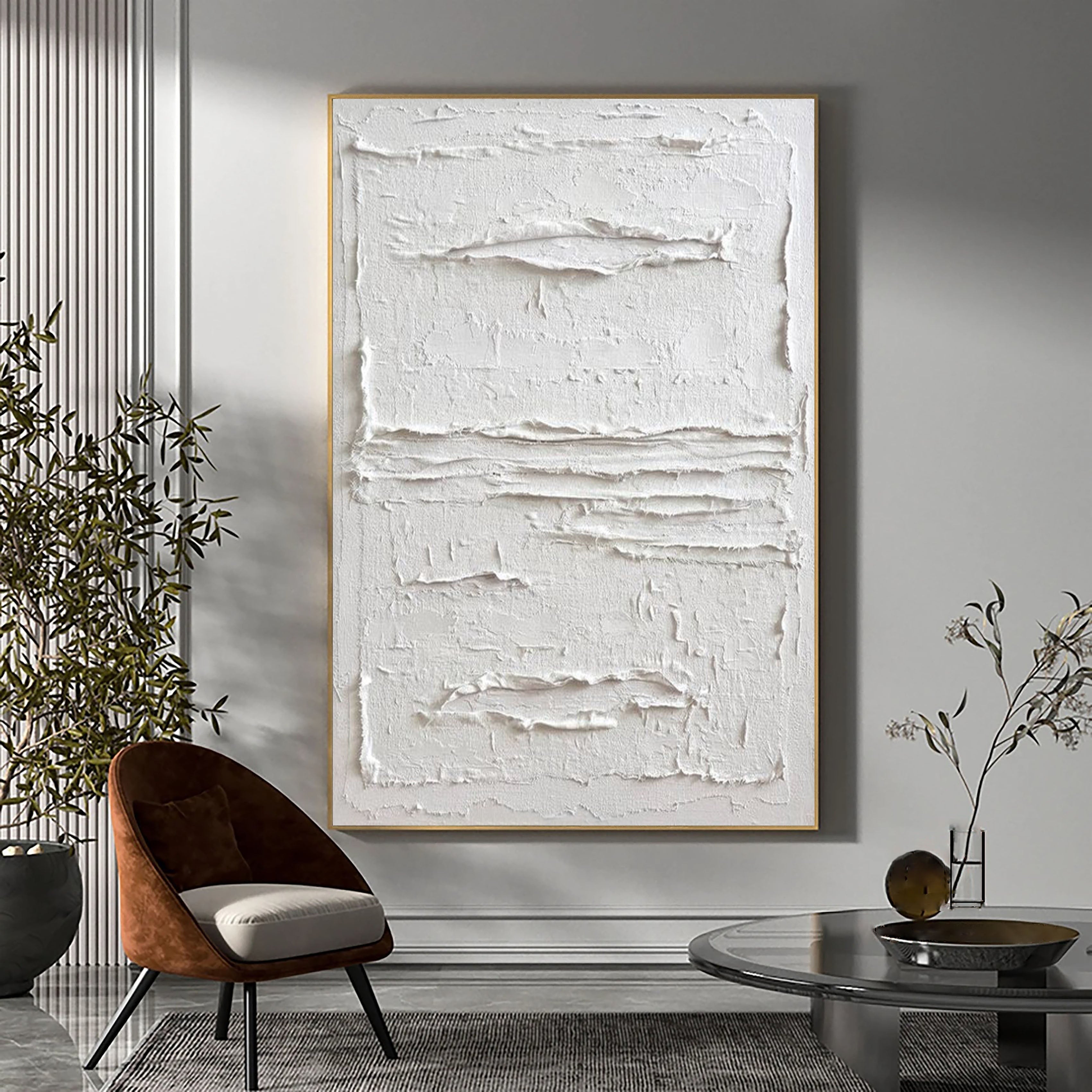 White Minimalist Painting #WM 015