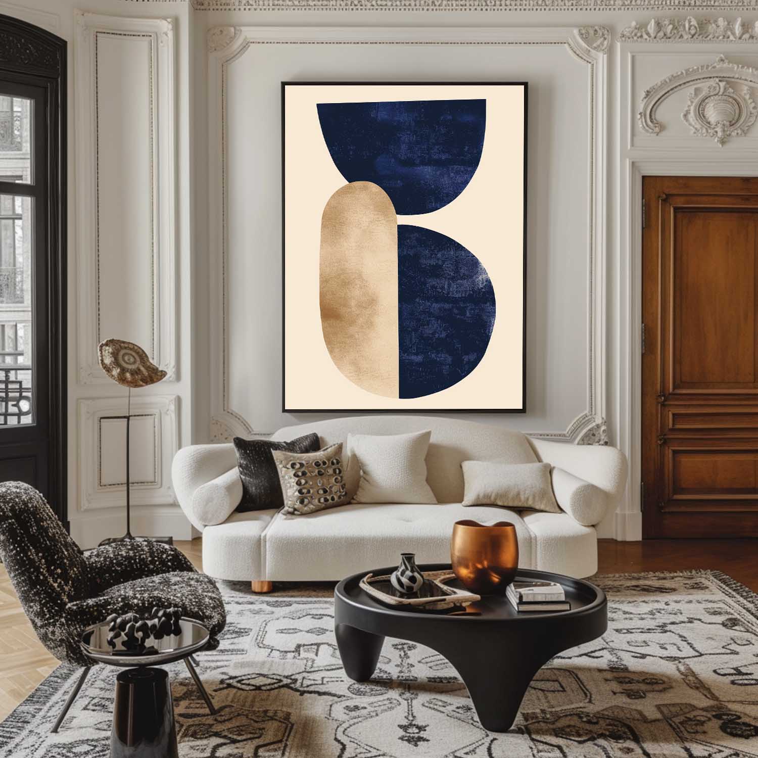 Modern Geometric Abstract Painting #ABAV458