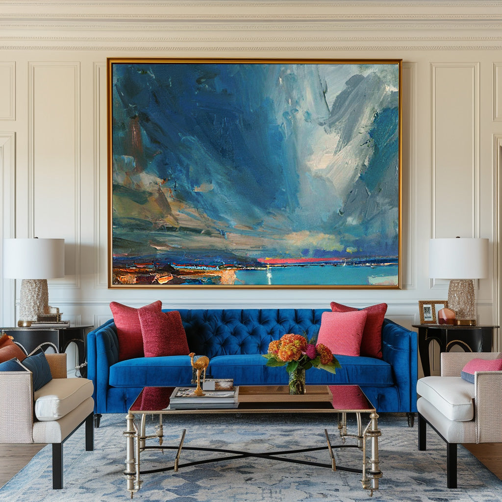 Abstract Coastal Painting #ABSH48