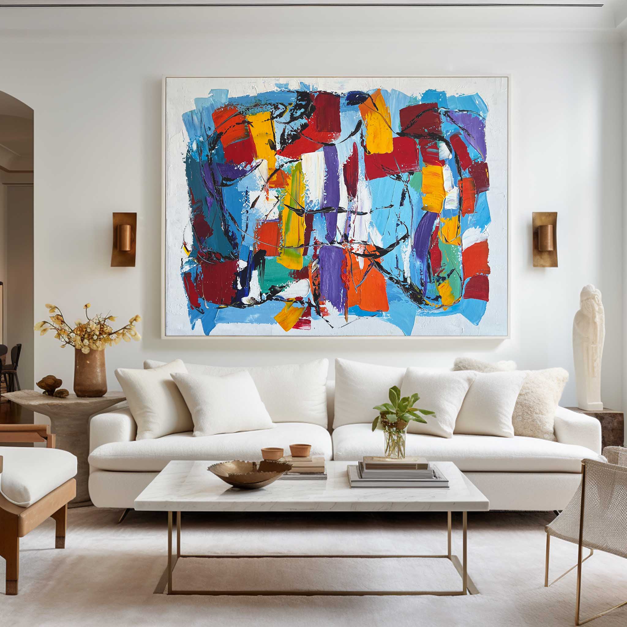 Colorful Abstract Painting #ABAH57