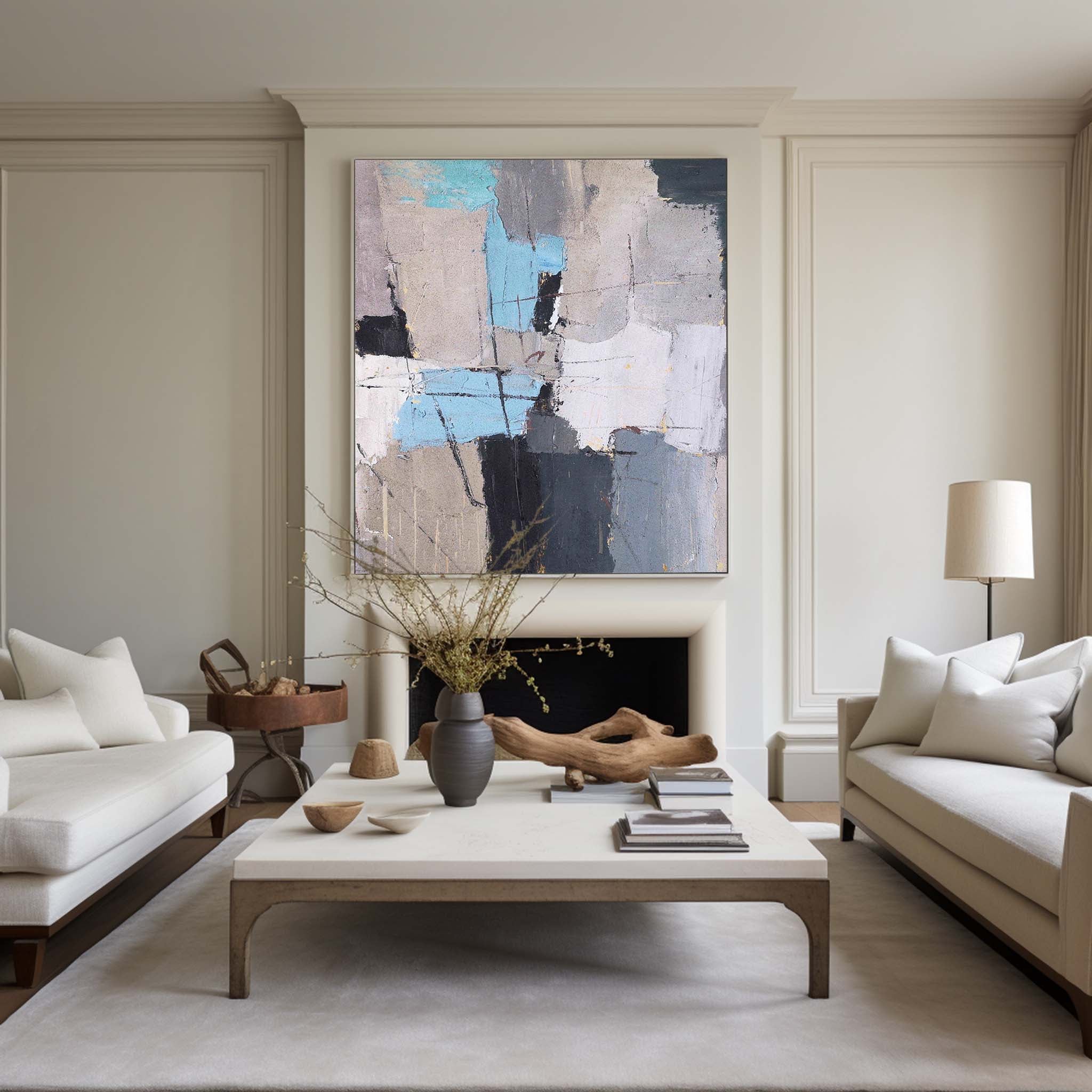 Abstract Geometric Painting #ABAV55