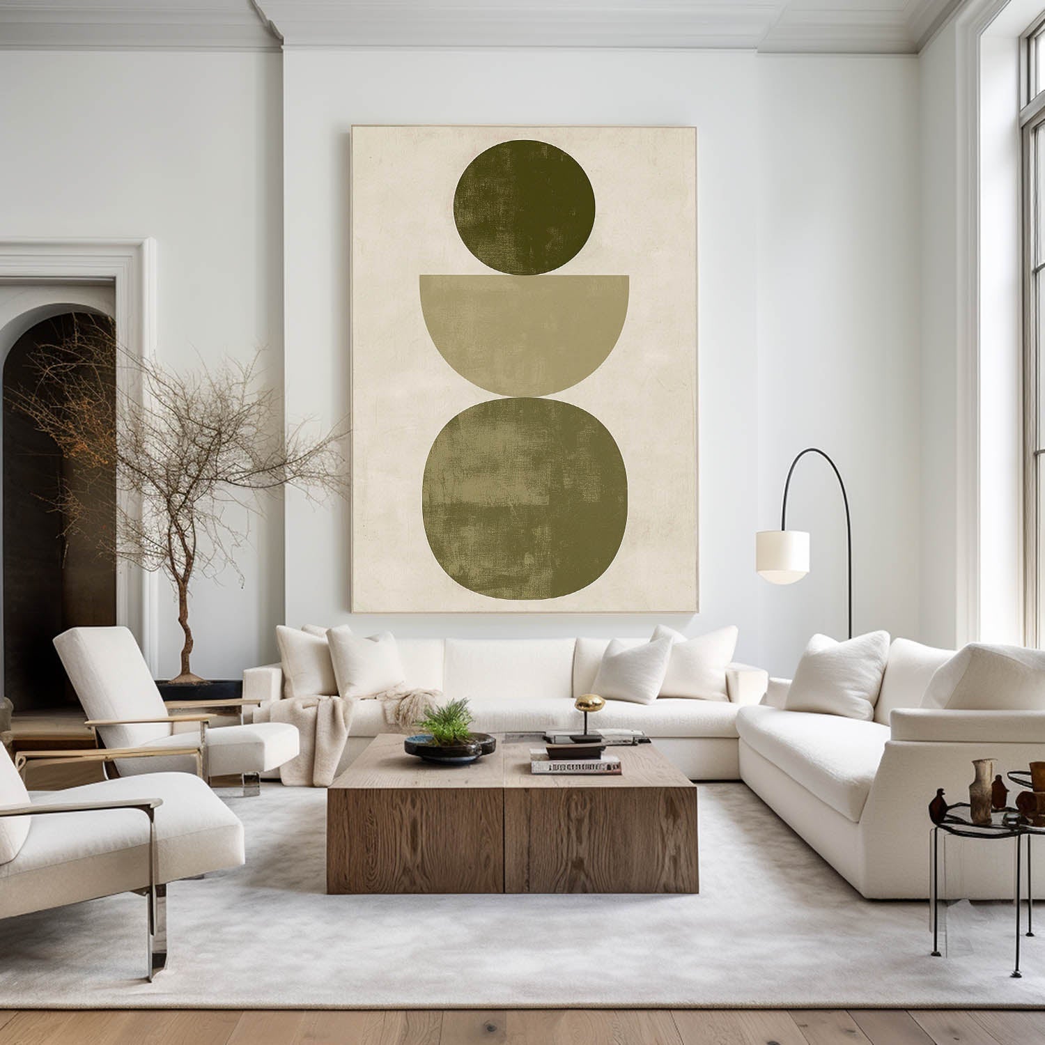 Modern Geometric Abstract Painting #ABAV463