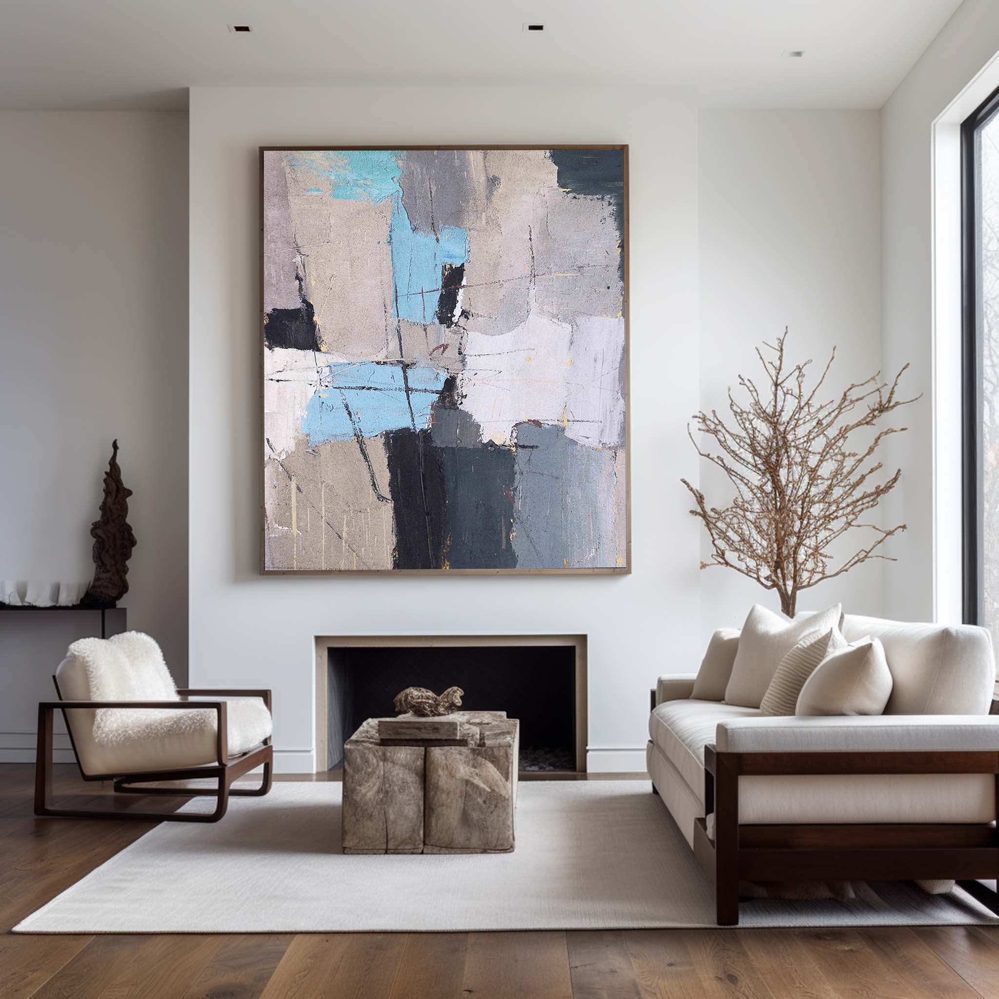 Abstract Geometric Painting #ABAV55