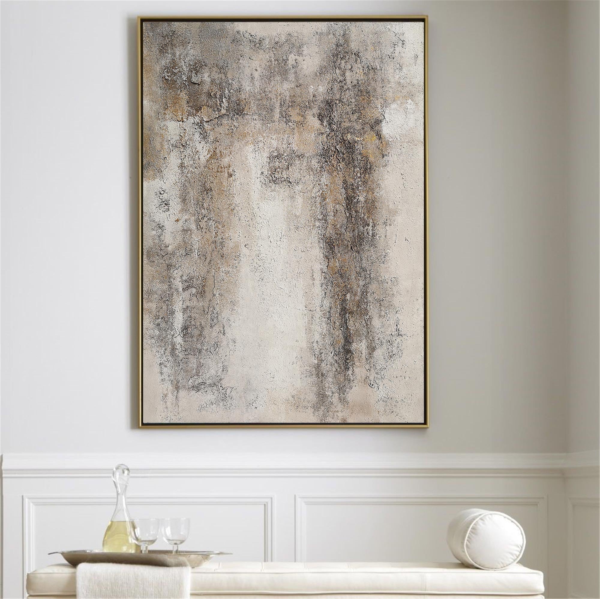 Beige Abstract Painting #ABAV95