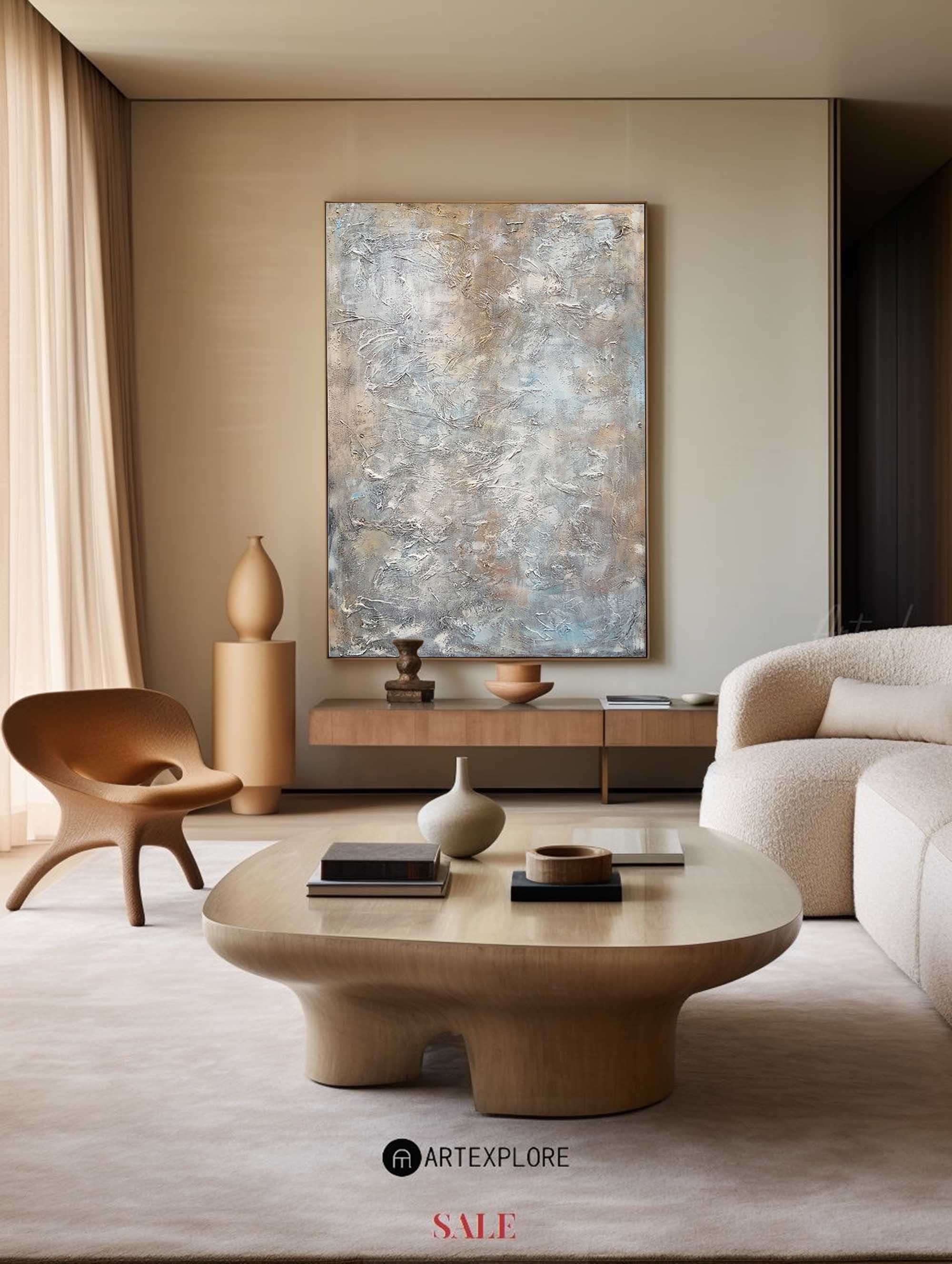 Brown Abstract Painting #ABAV20