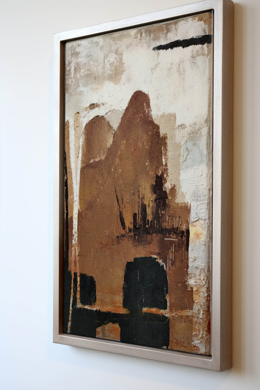 Black And Brown Minimalist Painting #ABAS55