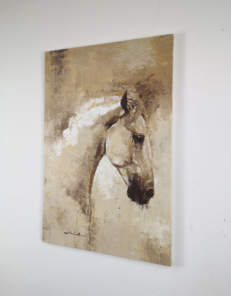 Brown Abstract Horse Painting #ANH06