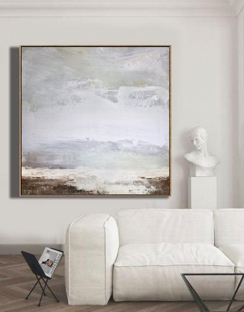 Square Abstract Sky And Sea Painting #ABSS02