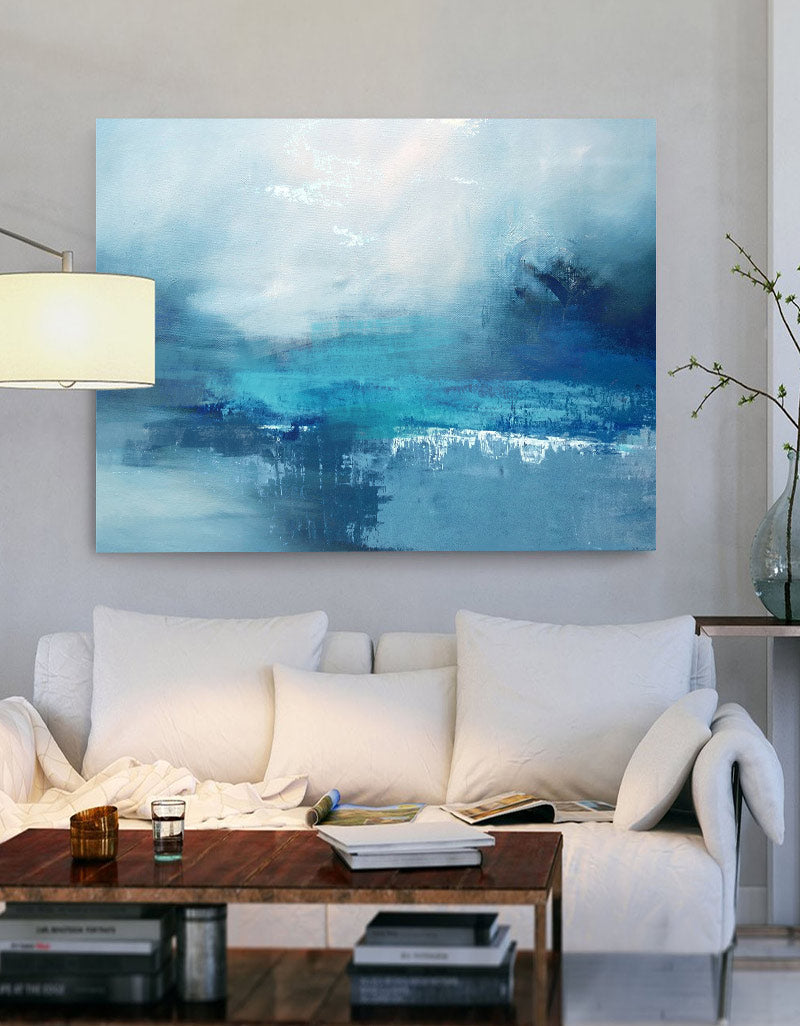 Blue Sea Abstract Painting #ABSH24