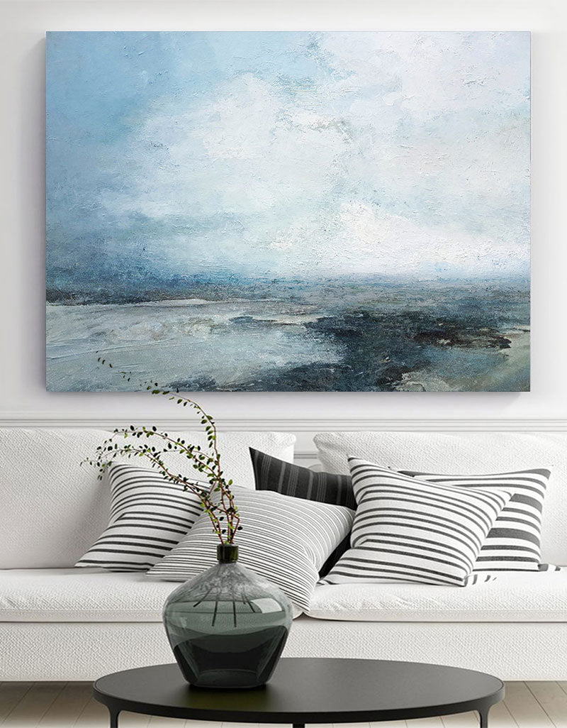 Original Sky And Sea Canvas Painting #ABSH17