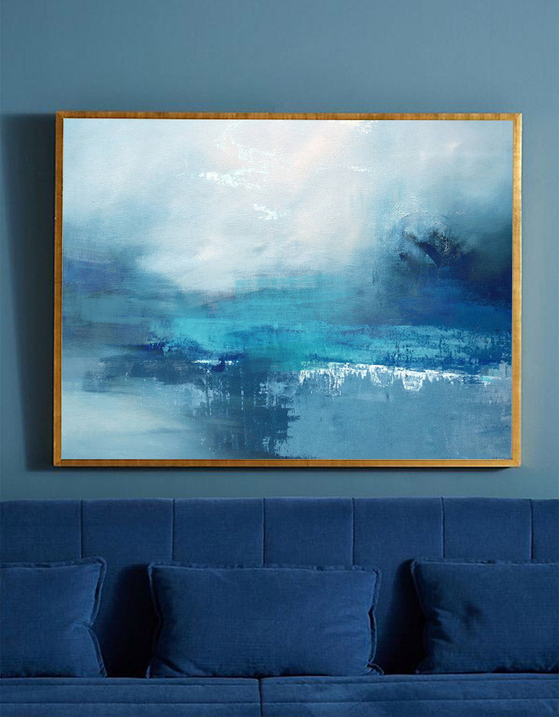 Blue Sea Abstract Painting #ABSH24