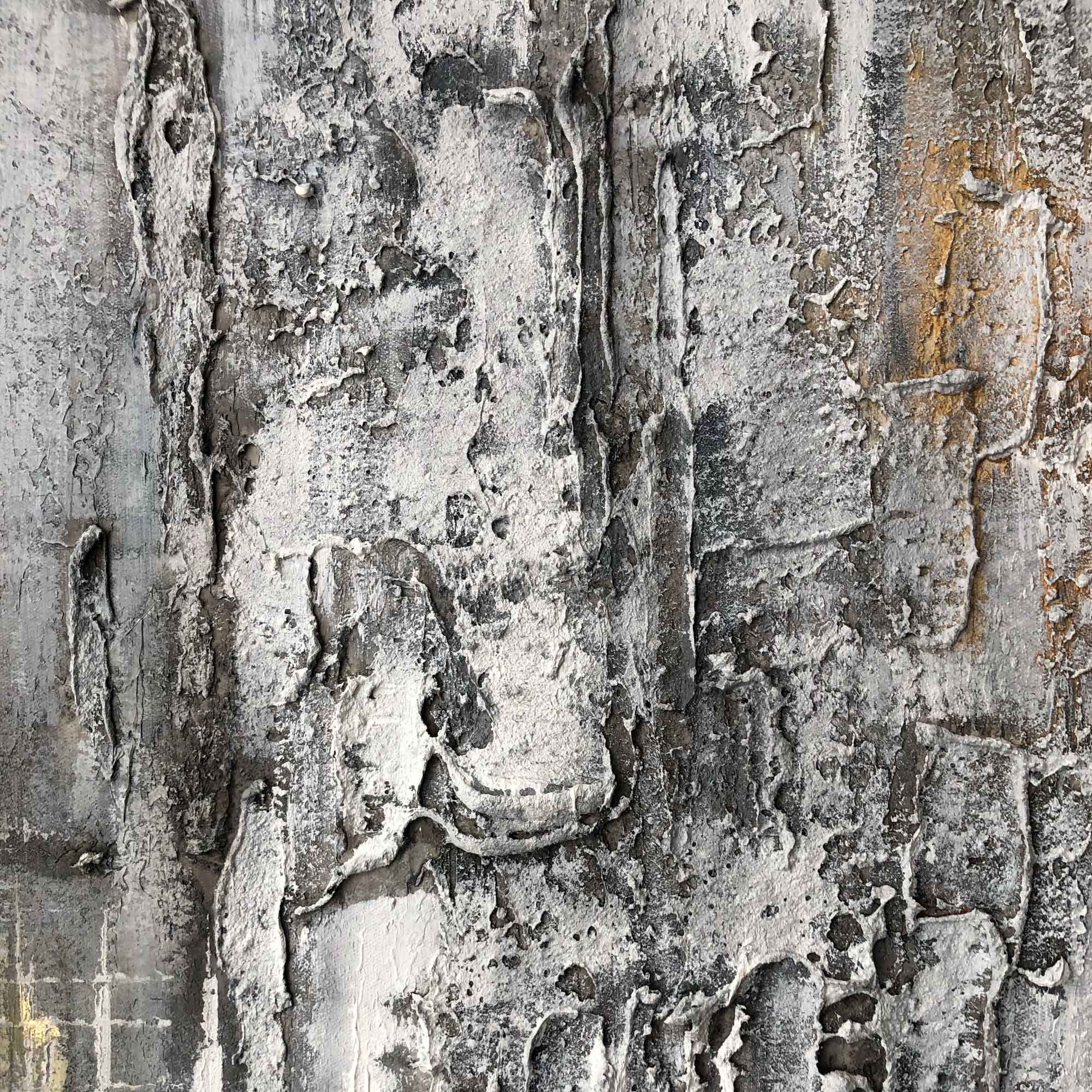 Grey And Gold Abstract Art #ABAV75