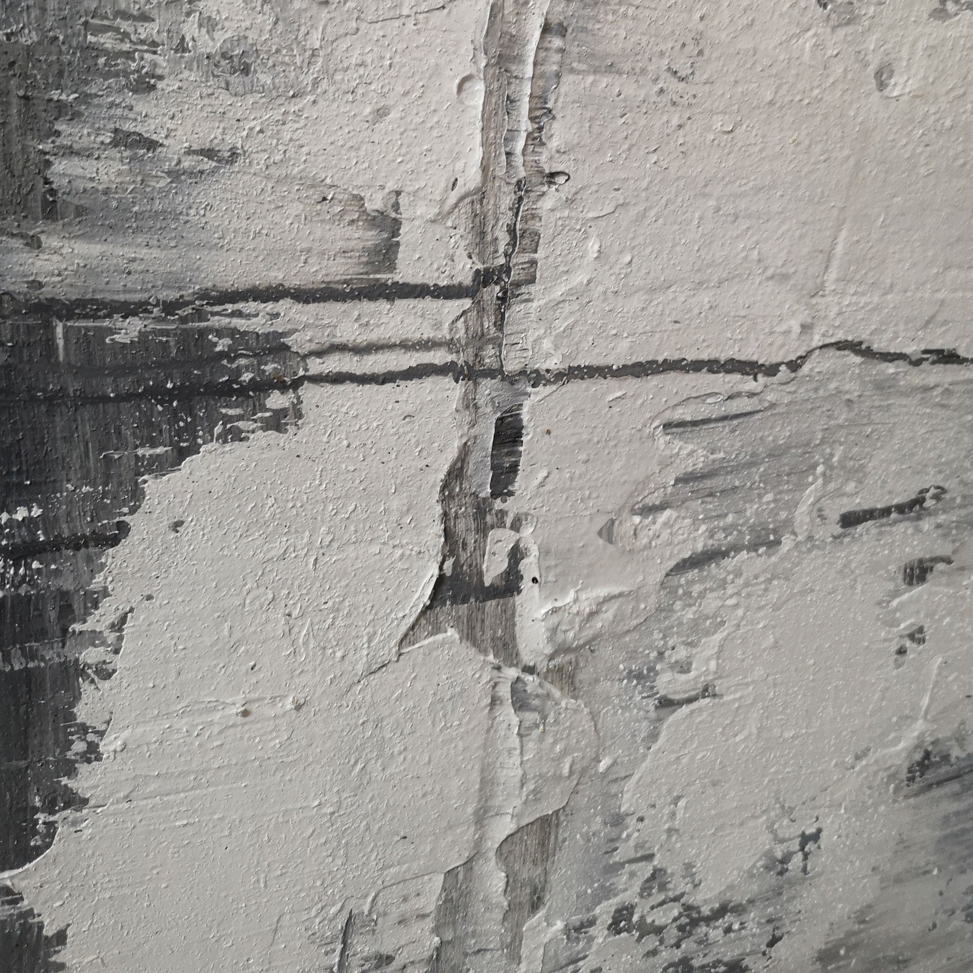 Grey White Abstract Painting #IS36