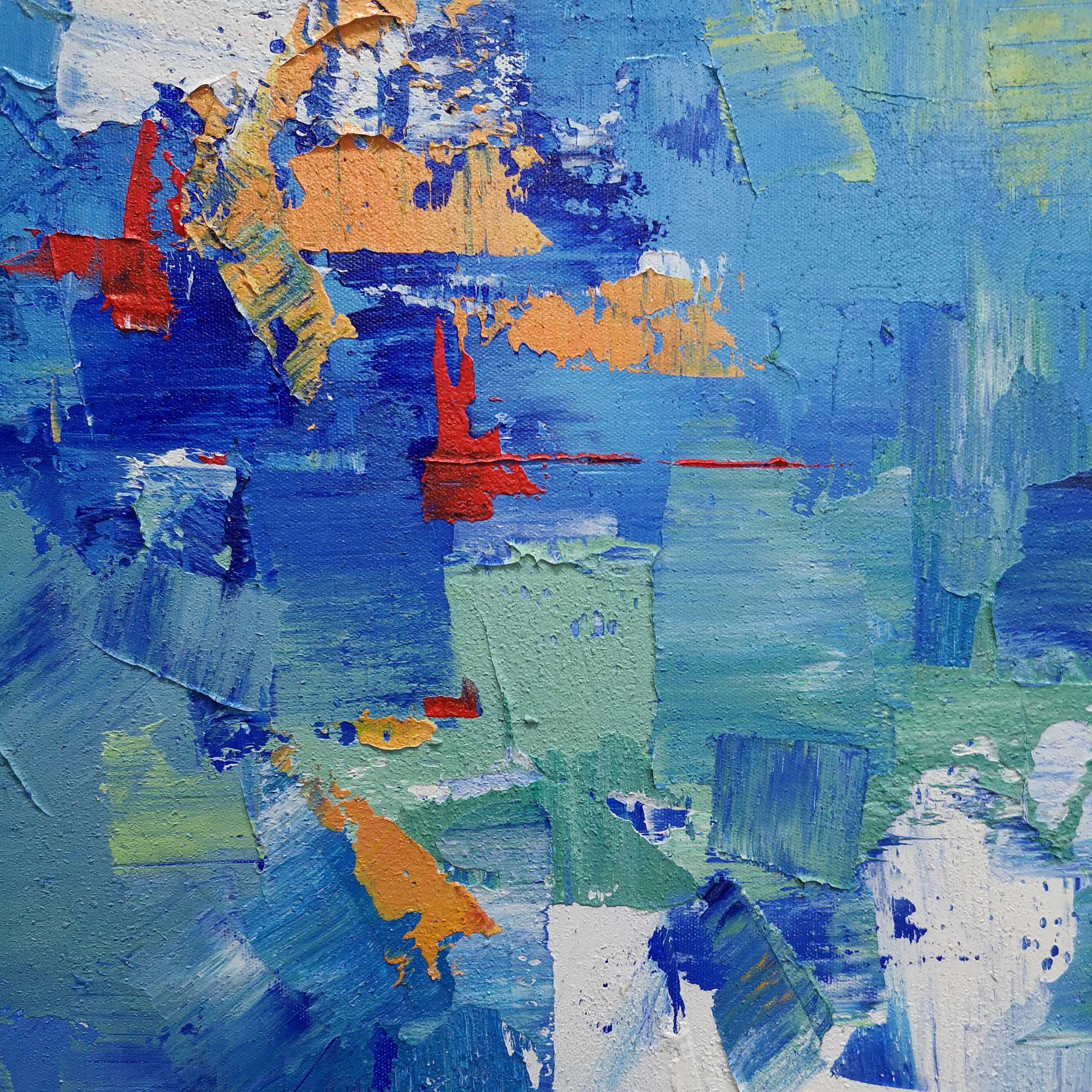 Blue Abstract Painting #IS12