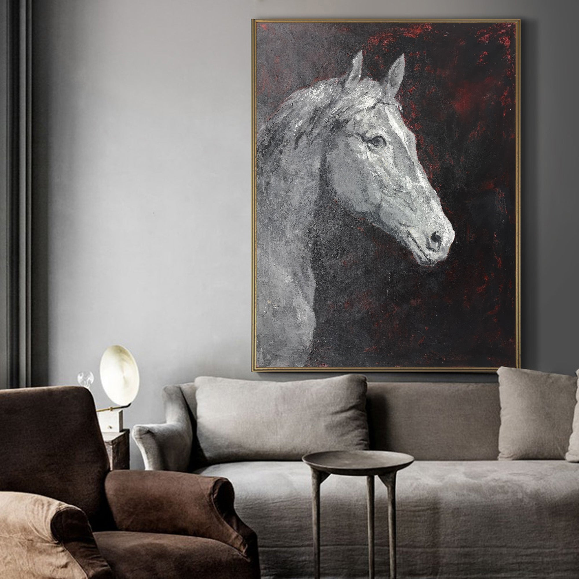 Modern Horse Portrait Art #ANH28