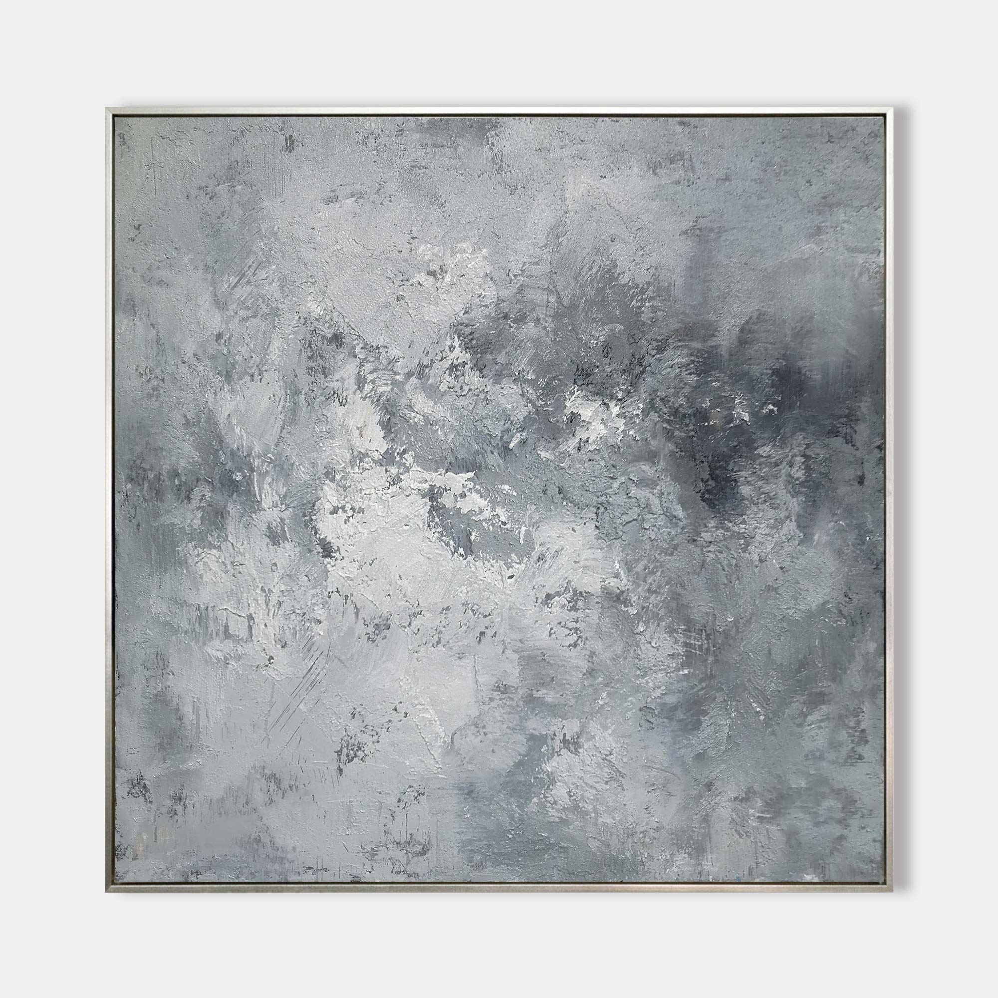 Grey Green Abstract Painting #ABAS41