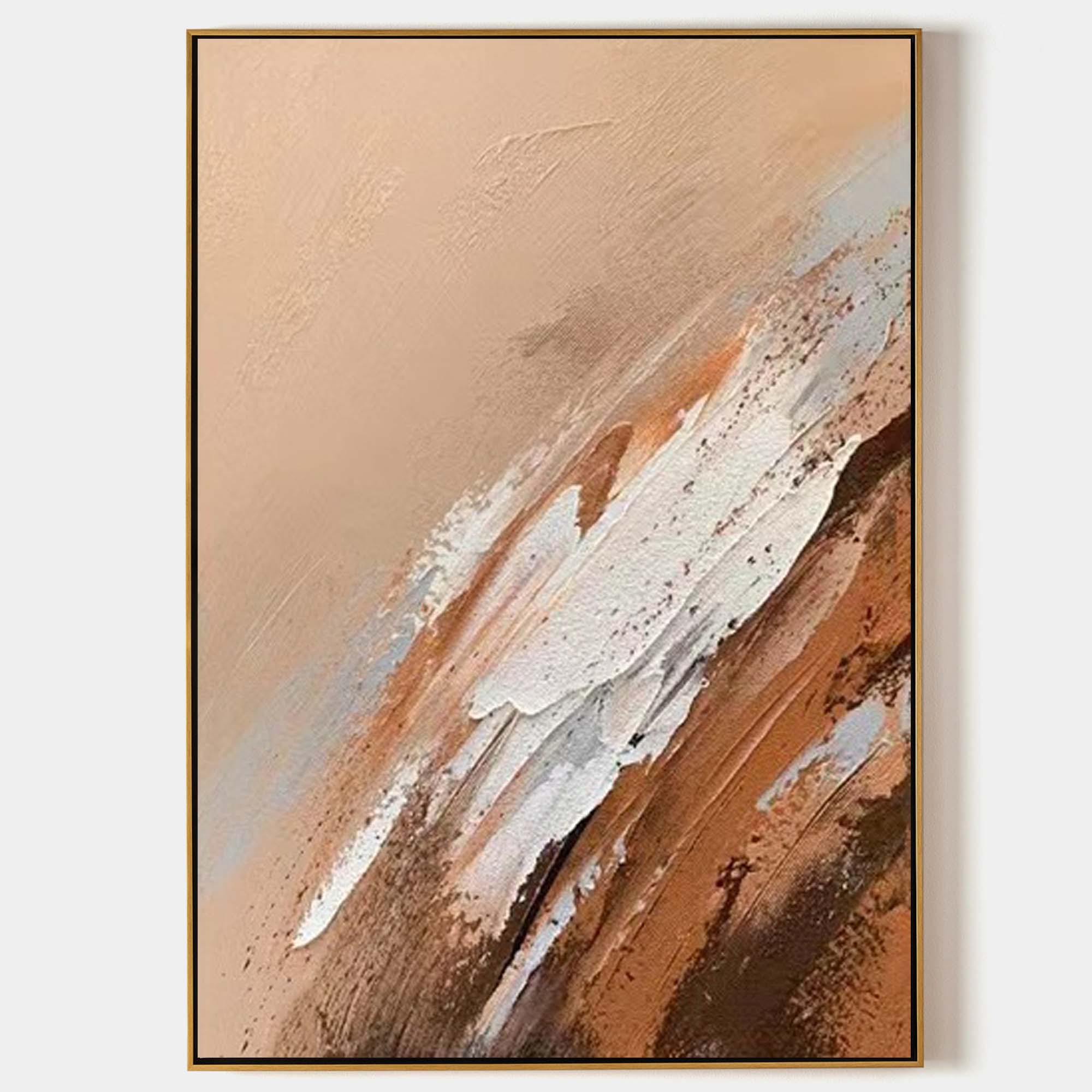 Brown Abstract Painting #ABAV321