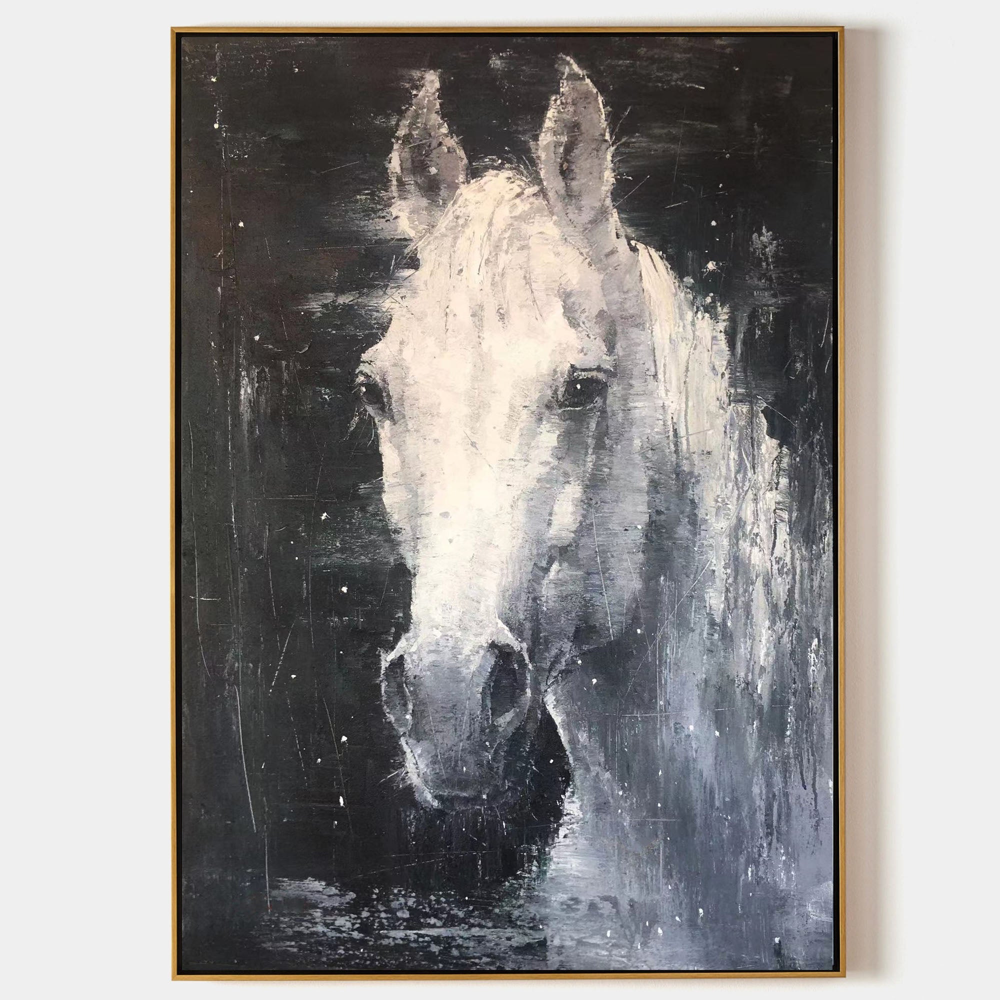 White Horse Painting #ANH39