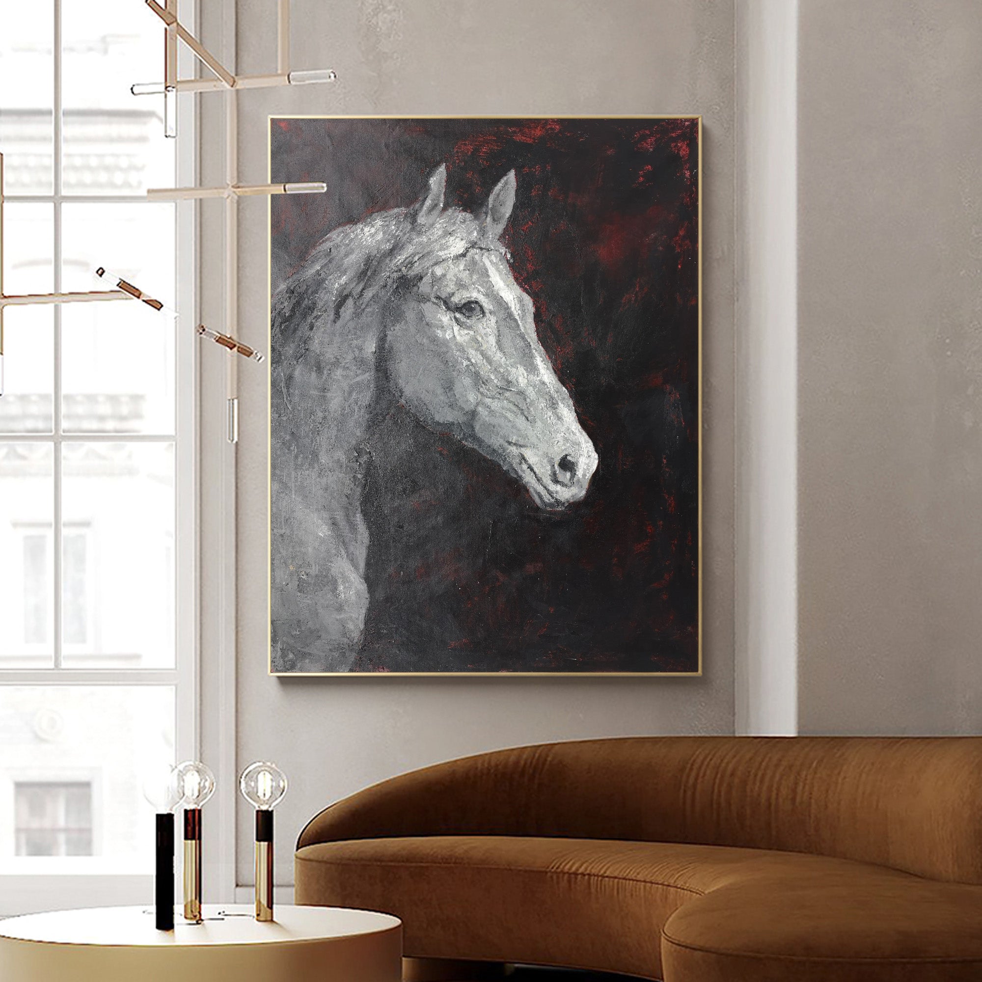 Modern Horse Portrait Art #ANH28