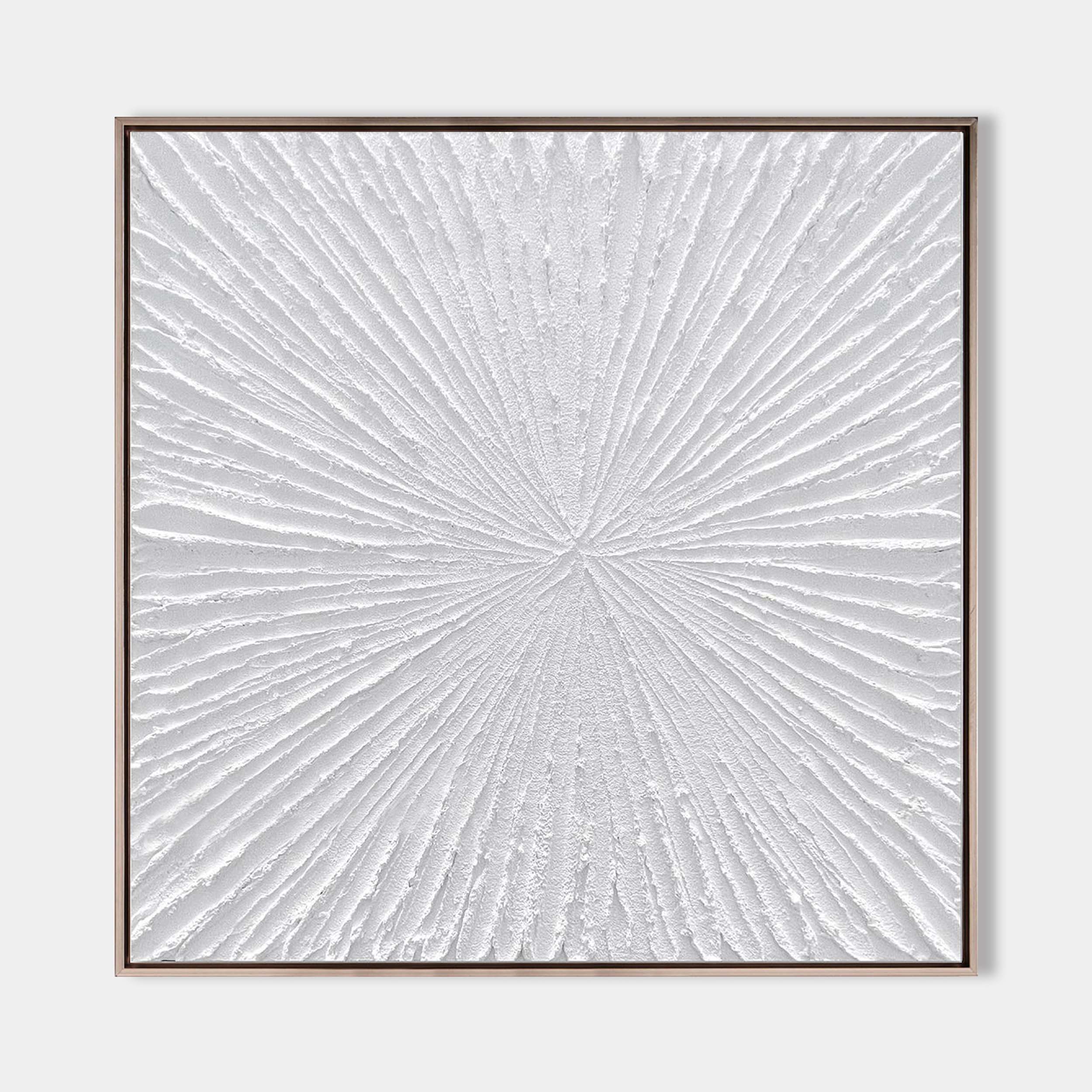 3D White Abstract Painting #ABAS80