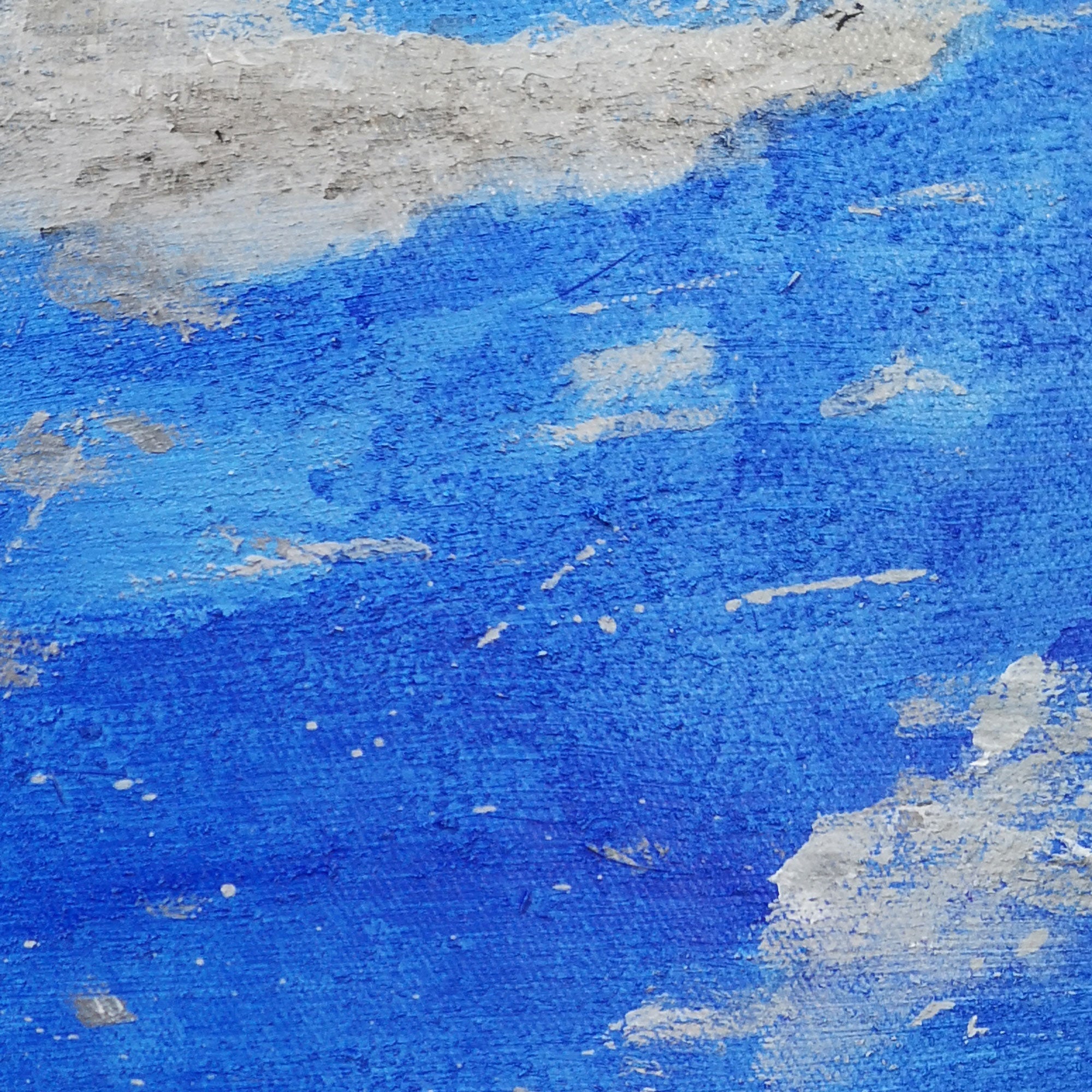 Square Blue Abstract Painting  #IS50