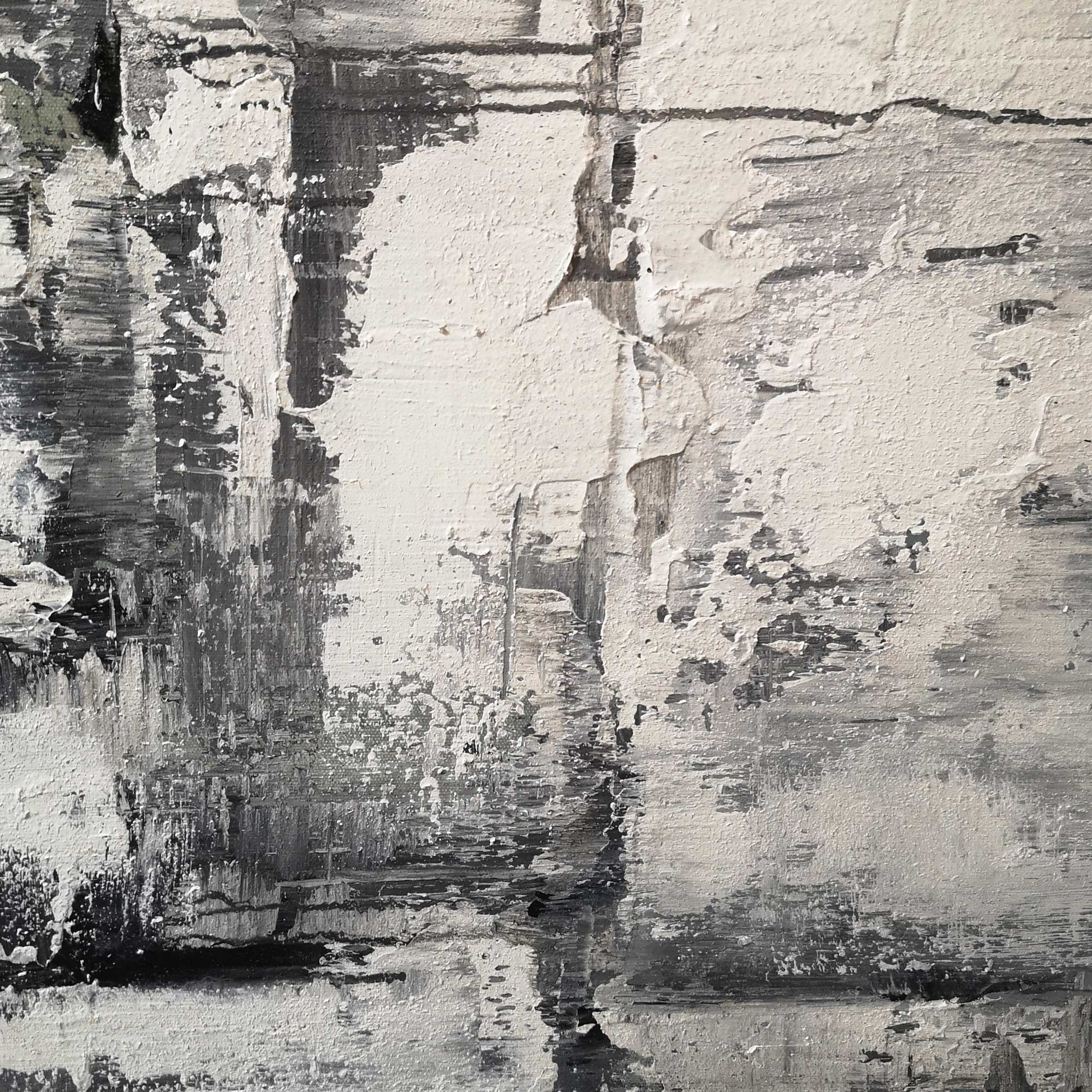 Grey White Abstract Painting #IS36