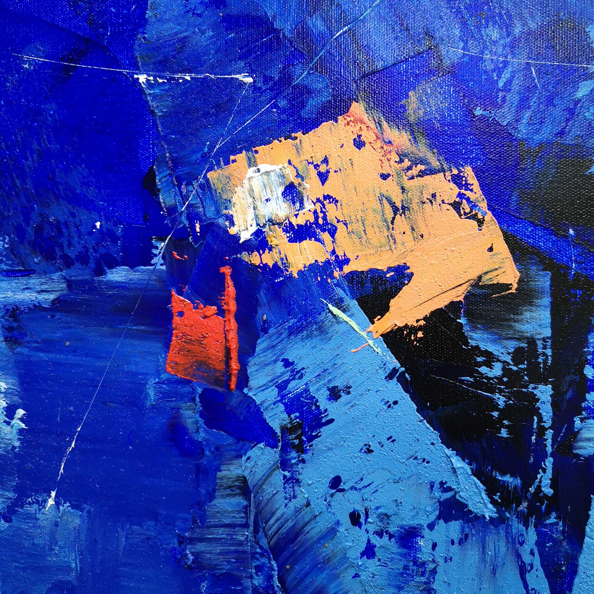 Blue Abstract Painting #IS12