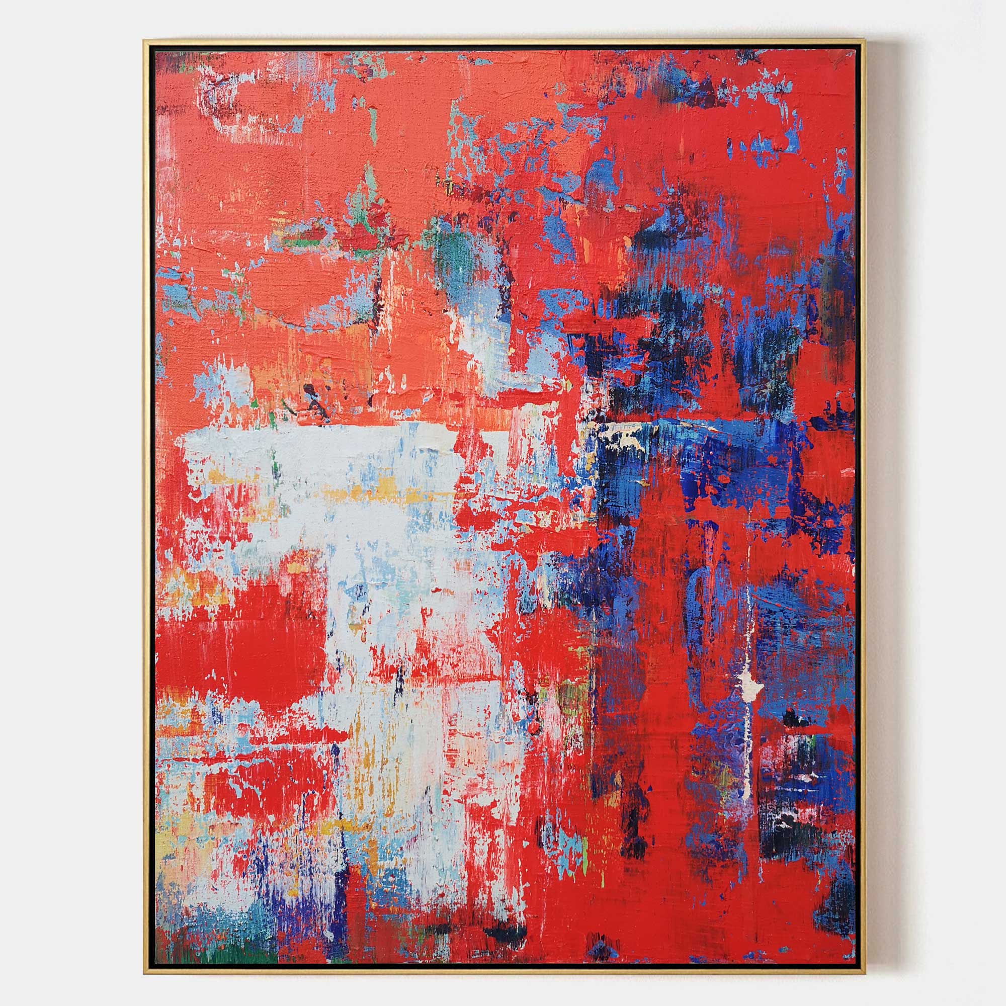 Red Abstract Painting #ABAV85