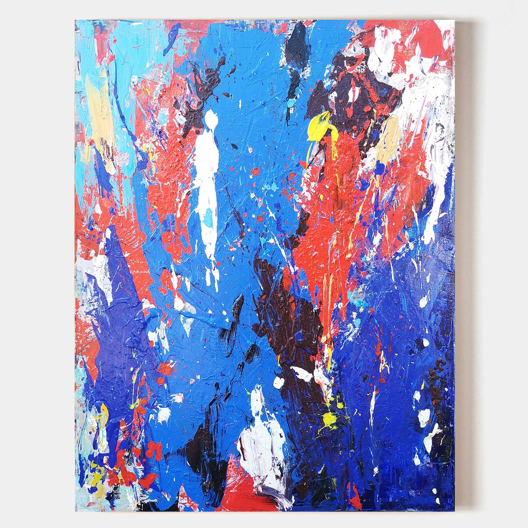 Blue And Red Abstract Art #IS51