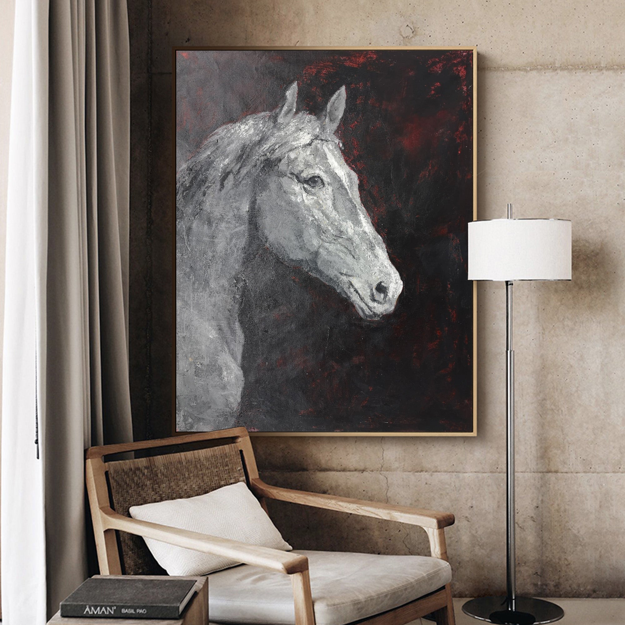 Modern Horse Portrait Art #ANH28