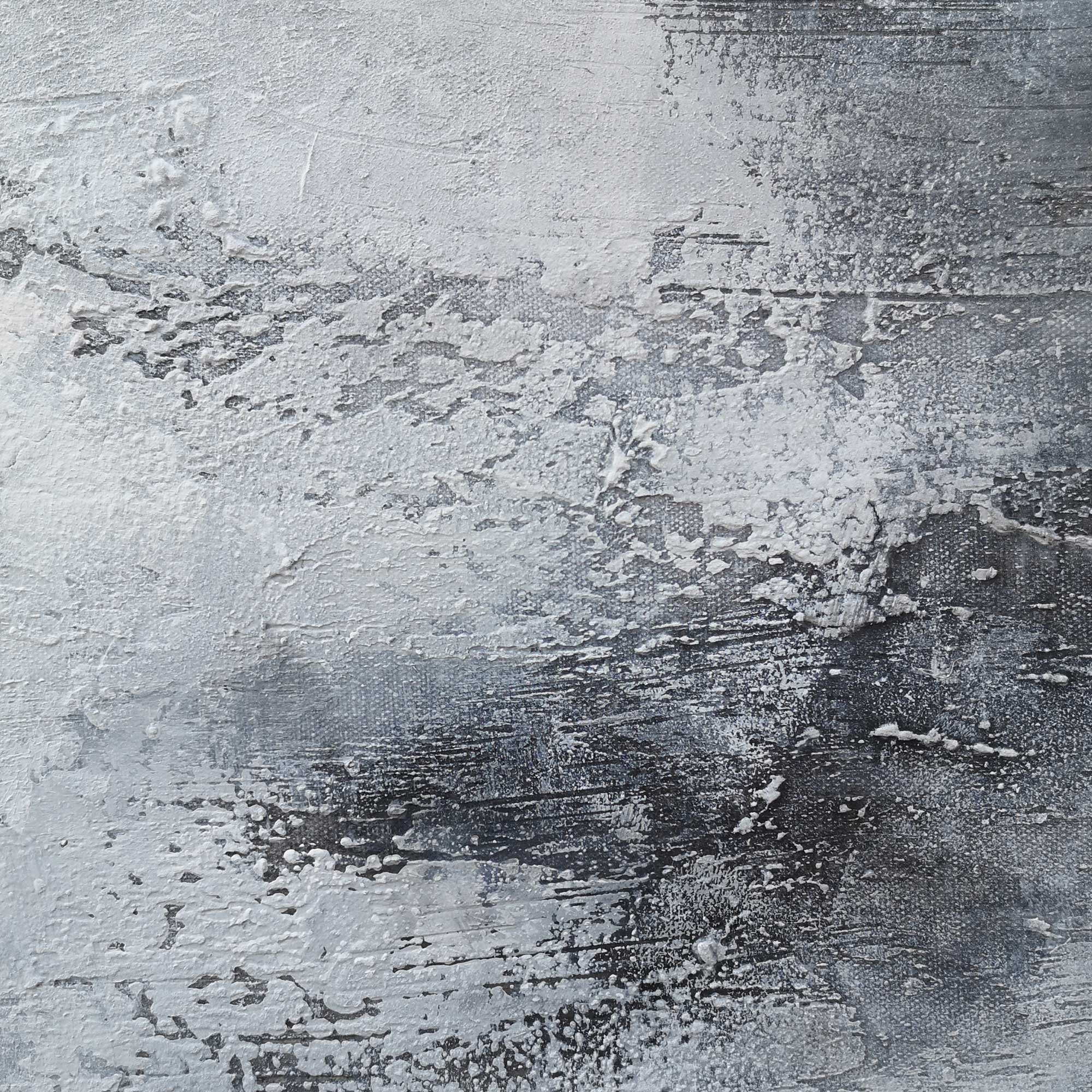 Grey White Abstract Painting #IS54