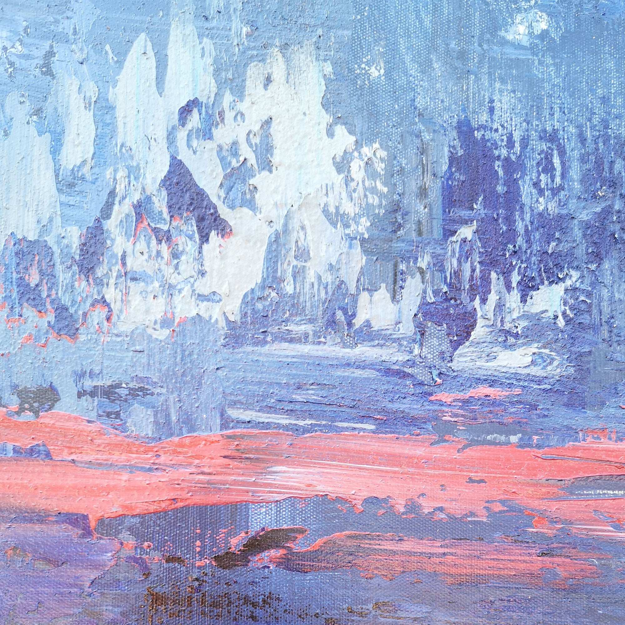 Blaue Meereslandschaft Kunst #IS55