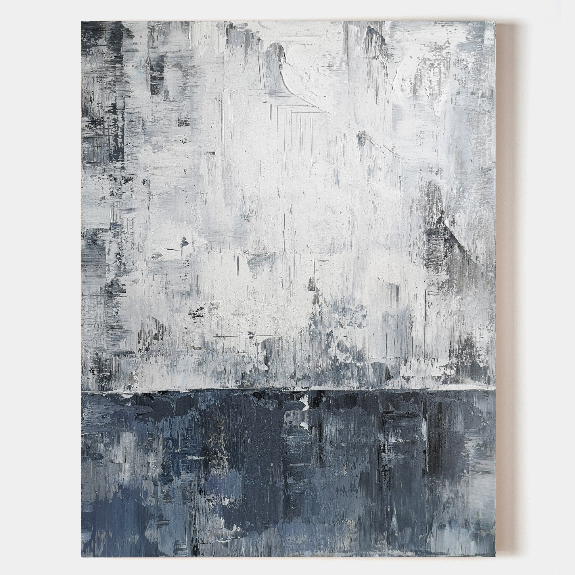 Blue White Abstract Painting #IS23