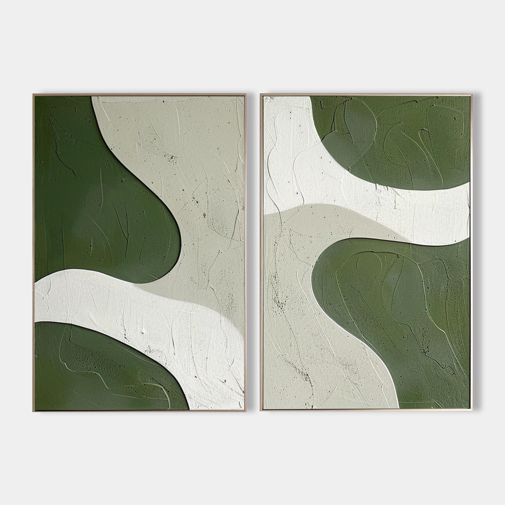 Set of 2 Abstract Art #ABAO64