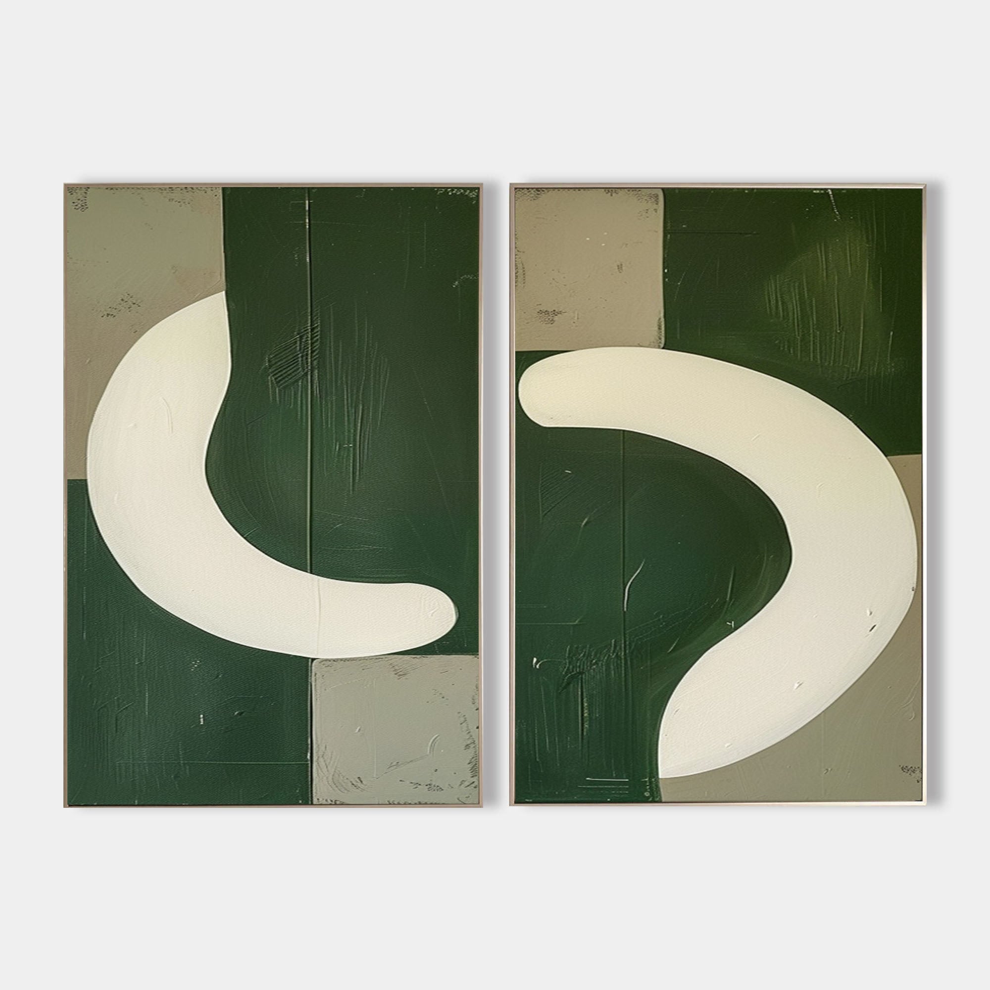 Set of 2 Abstract Art #ABAO66